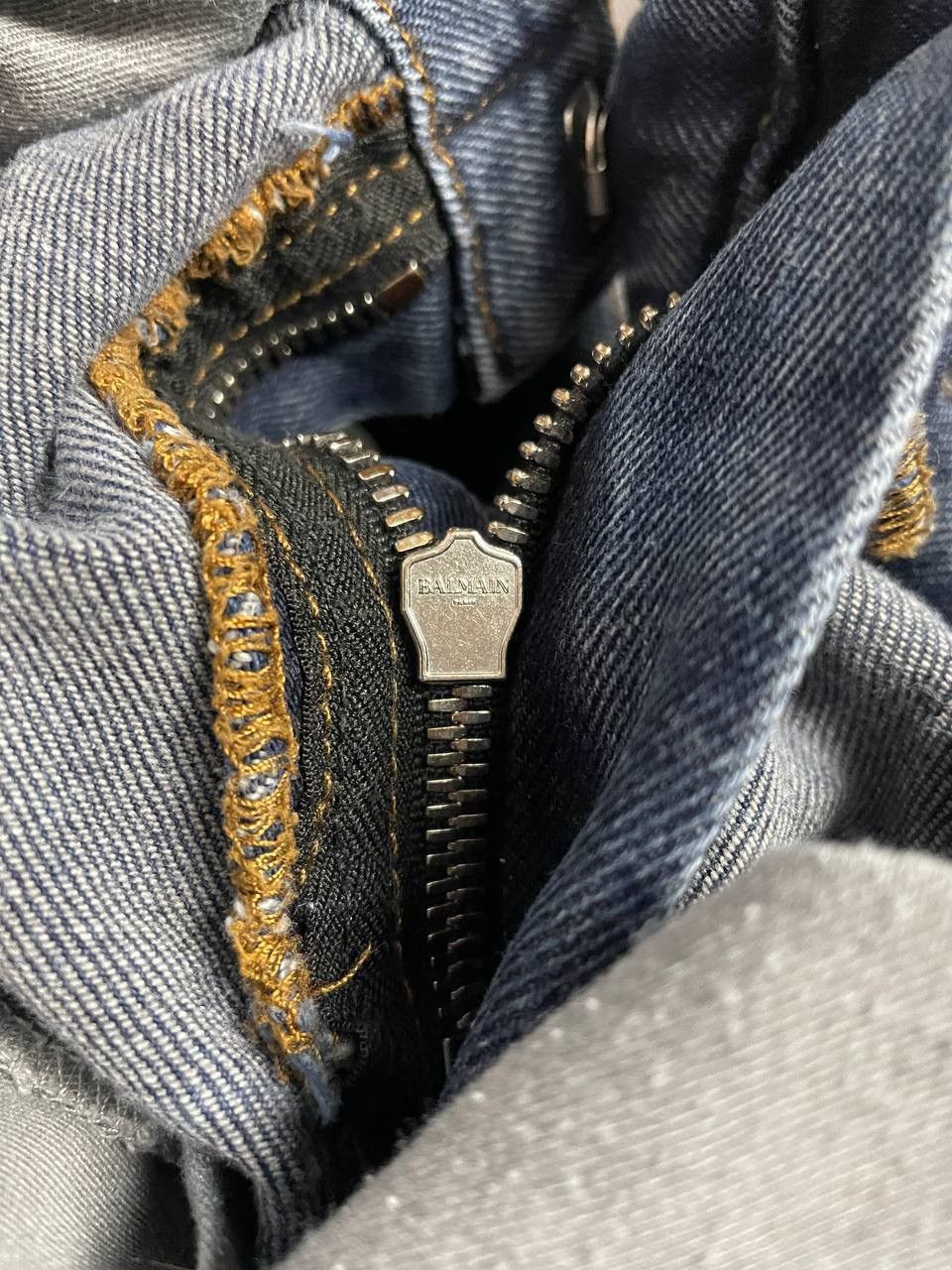 Balmain Balmain Biker Denim Jeans Grey Size US 32 / EU 48 - 11 Thumbnail