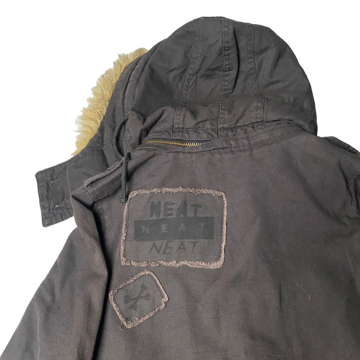 If Six Was Nine 2000's World Wide Love Crazy Fur Parka Jacket Size US M / EU 48-50 / 2 - 8 Thumbnail