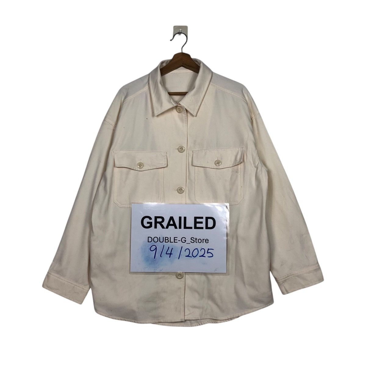 Japanese Brand 📌Vintage Wool Chore Jacket GU Japan Trucker Issey Miyake Size US XXL / EU 58 / 5 - 1 Thumbnail