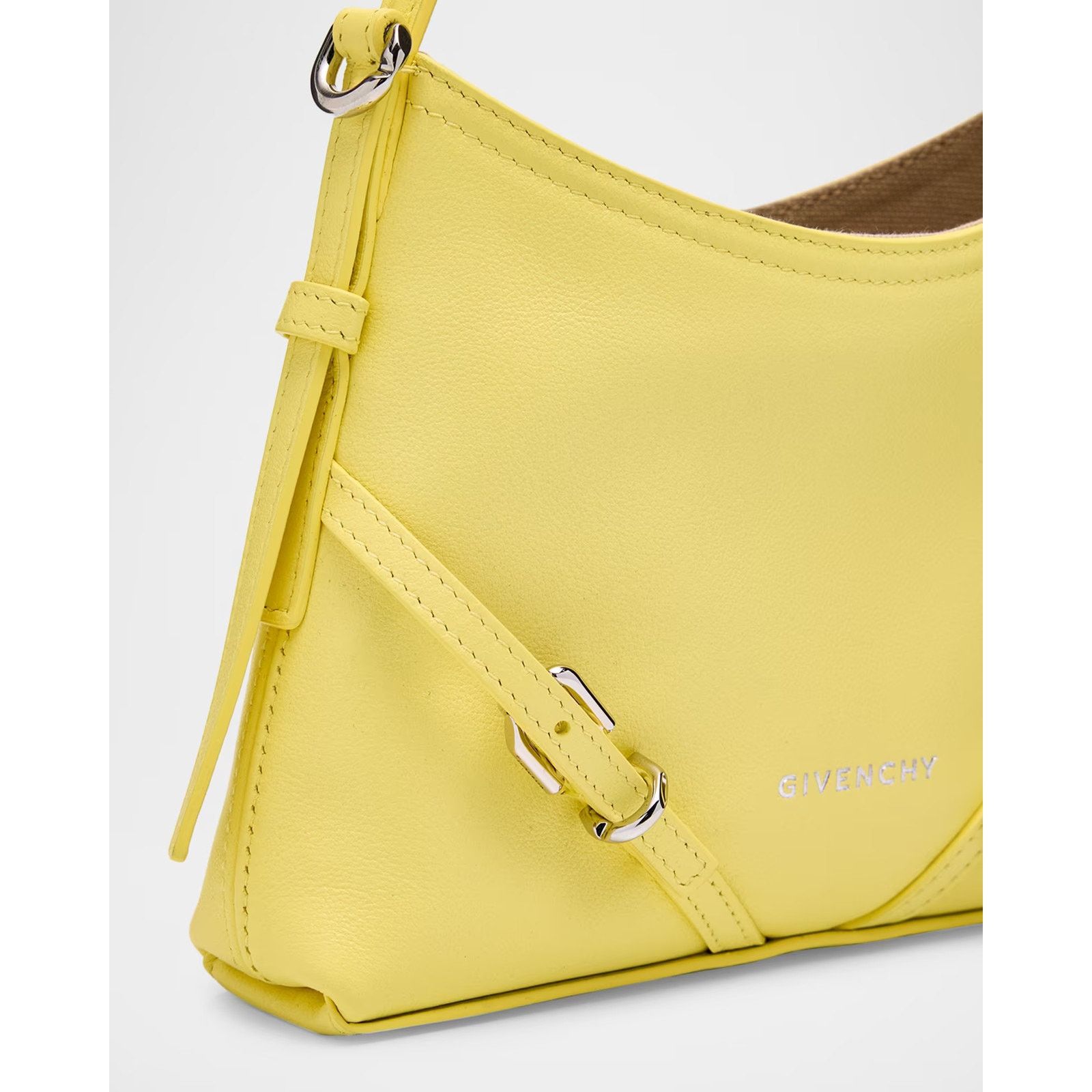 Givenchy Givenchy Voyou Nano Yellow Shiny Leather Crossbody Bag Size ONE SIZE - 7 Thumbnail