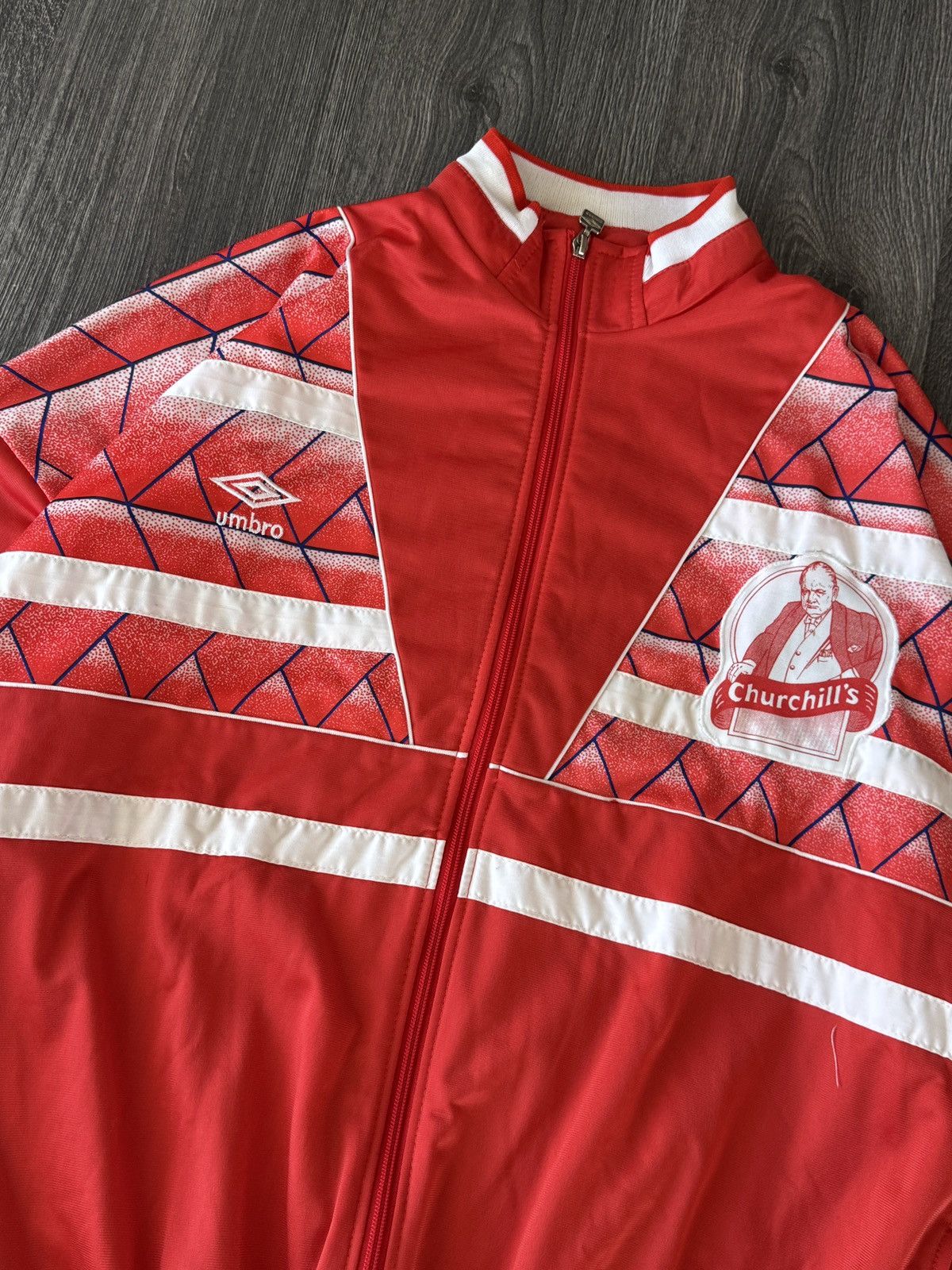 Umbro 80-90s Umbro Churchill’s Custom Jacket Size US XXL / EU 58 / 5 - 2 Thumbnail