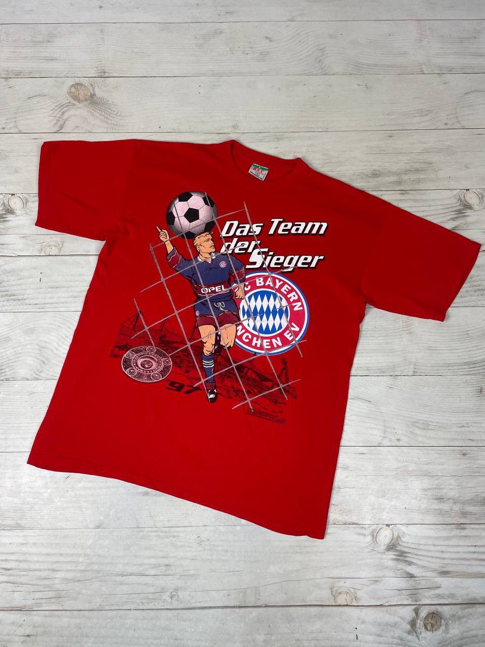 Vintage Vintage 1997 FC Bayern Munich T-Shirt Soccer Football Size US XL / EU 56 / 4 - 1 Thumbnail