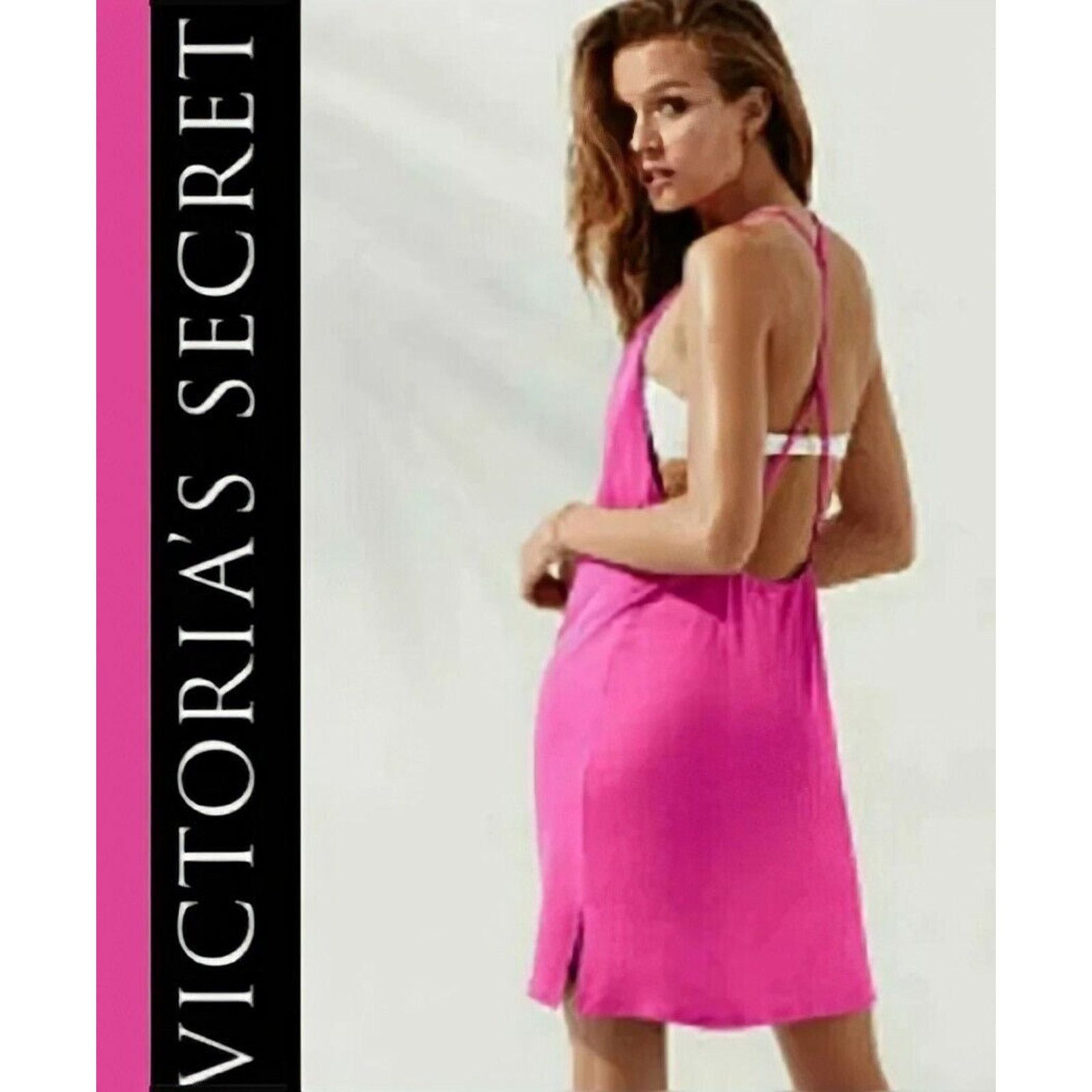 Victoria's Secret Victoria's Secret Pink Babydoll Lounge Dress Swim Cover M Size M / US 6-8 / IT 42-44 - 1 Thumbnail