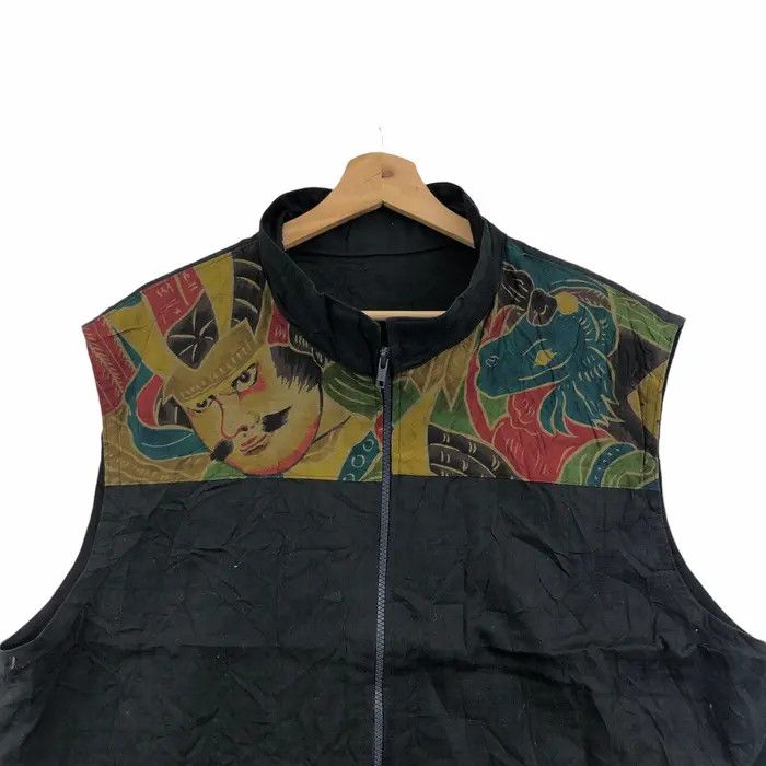 Japanese Brand Vintage 90’ SAMURAI JAPAN TRADITIONAL Art Vest Jacket Size US M / EU 48-50 / 2 - 3 Thumbnail