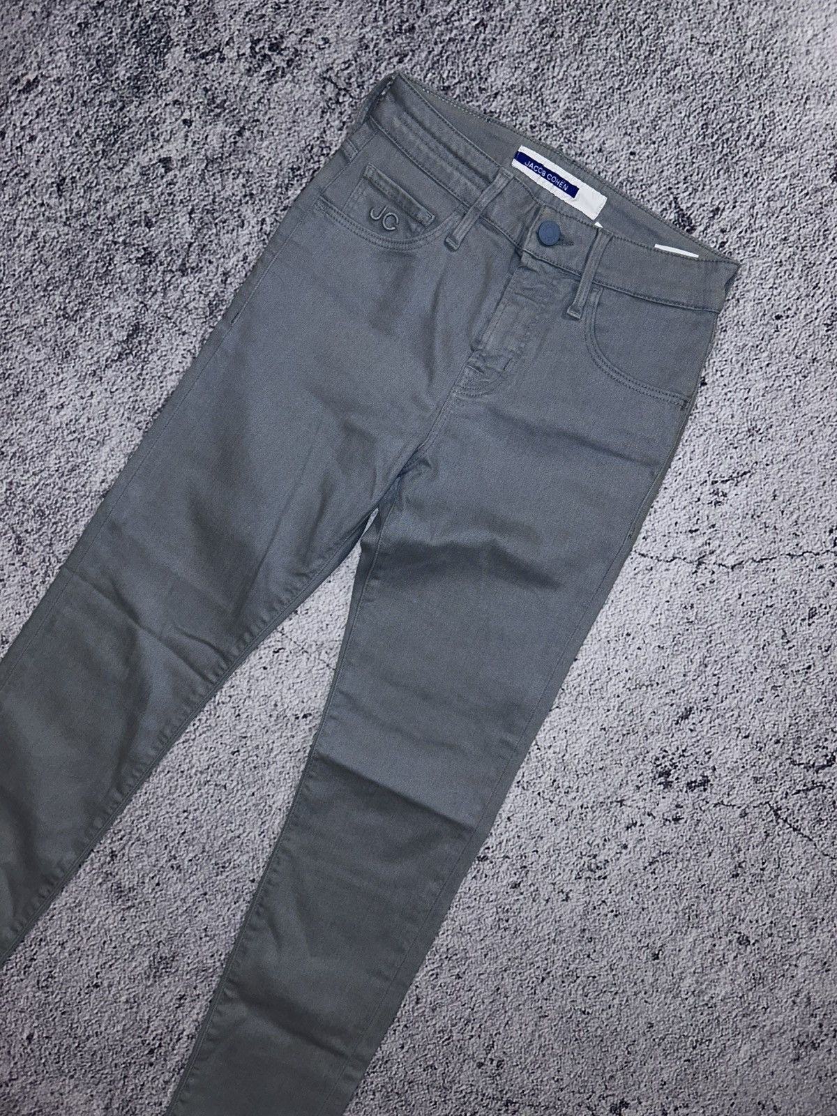 Jacob Cohen Jacob Cohën Women’s Jeans Light Grey Color Slim Fit Trousers Size 25" / US 0 / IT 36 - 2 Thumbnail