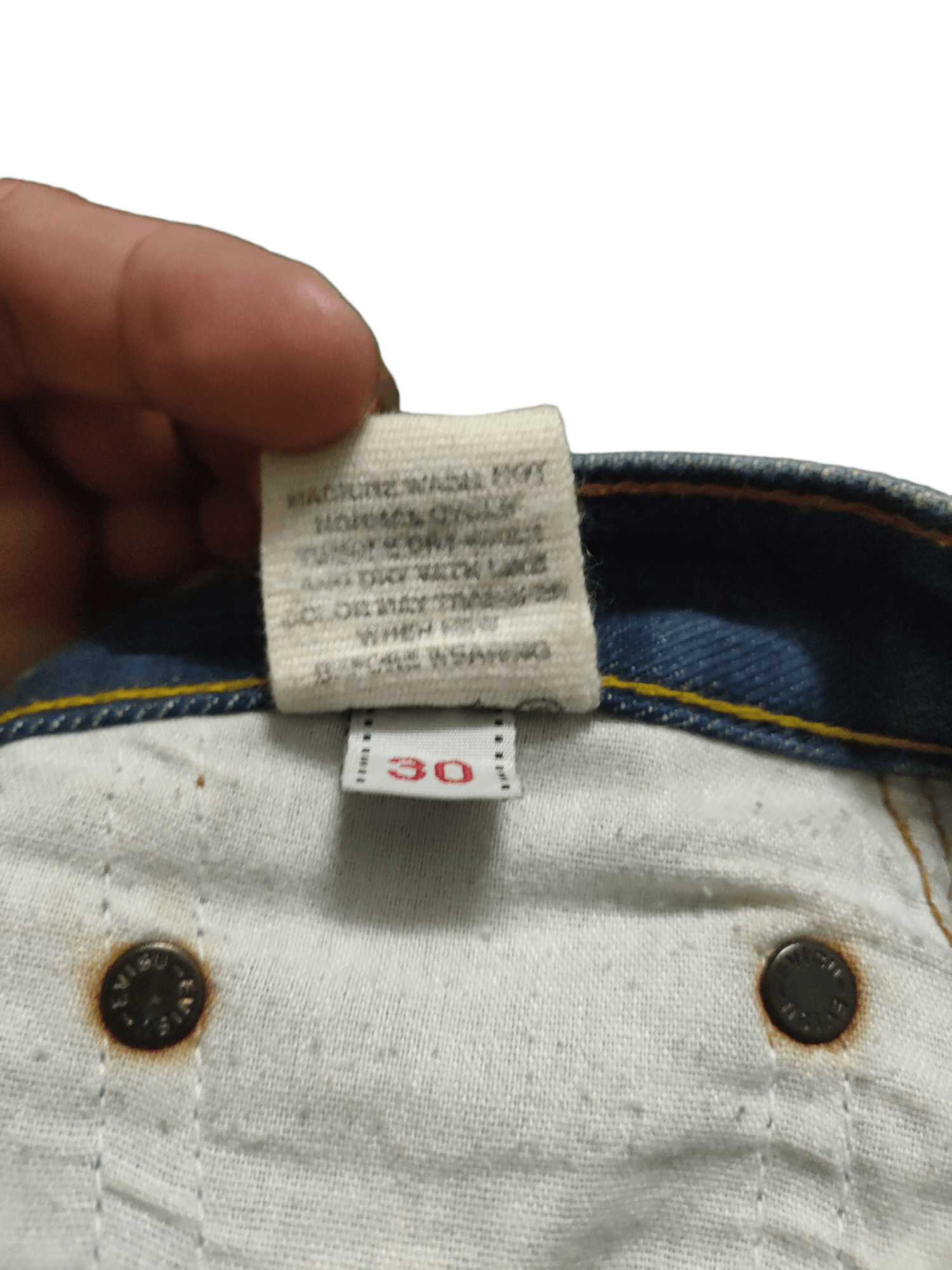 Japanese Brand 🔥Hott Item🔥Baggy Evisu Jeans Blue Denim Distressed Size US 30 / EU 46 - 10 Thumbnail