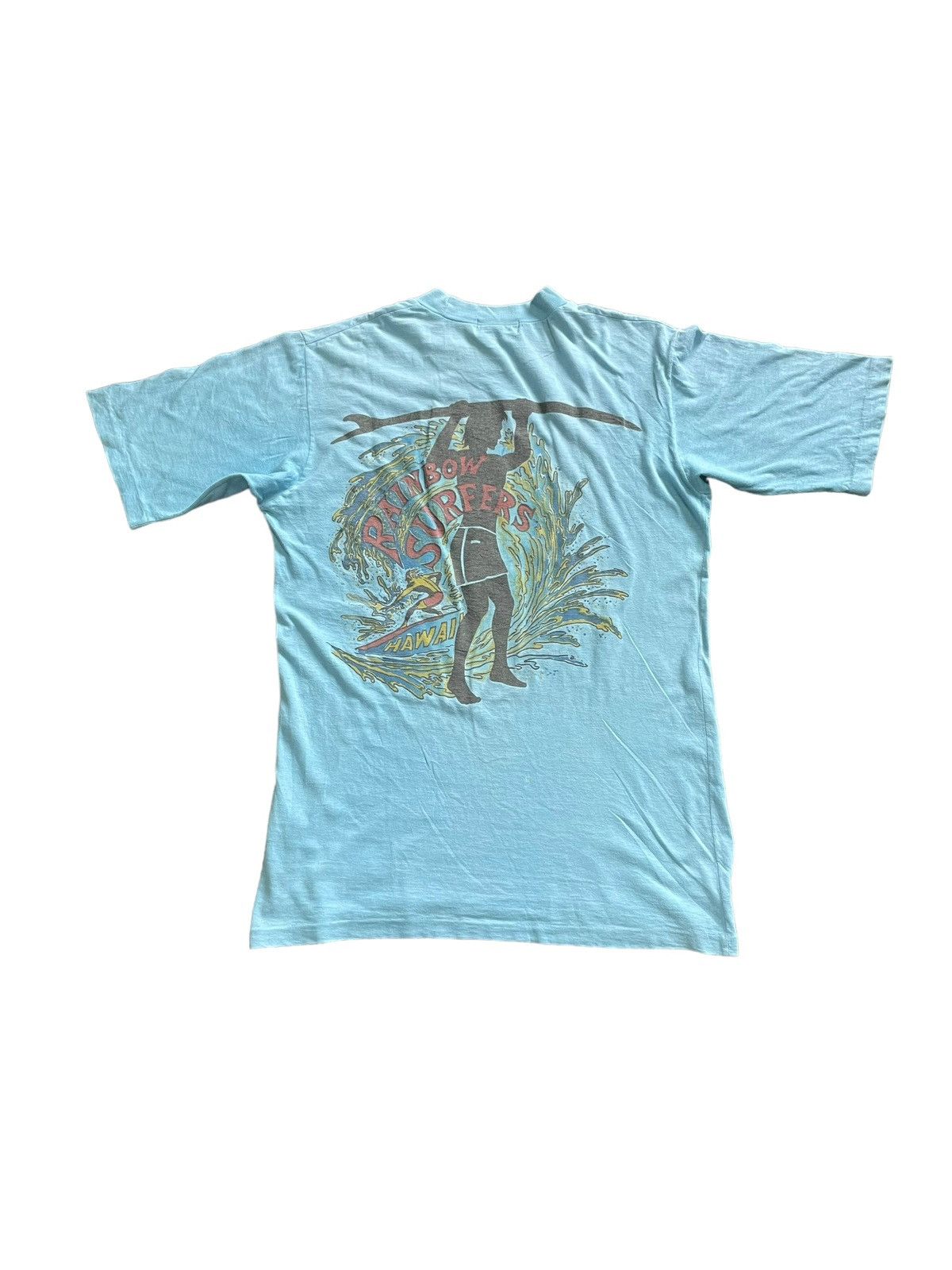 Vintage Vintage Rainbow Surfers Hawaii Tshirt Size US M / EU 48-50 / 2 - 1 Thumbnail