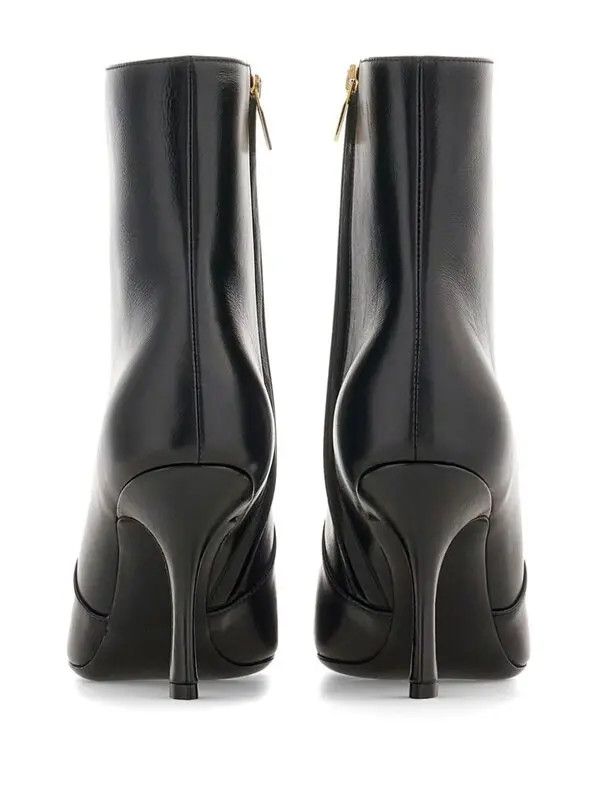Salvatore Ferragamo o1y0326 Ankle Boots in Black Size US 10.5 / IT 40.5 - 5 Thumbnail