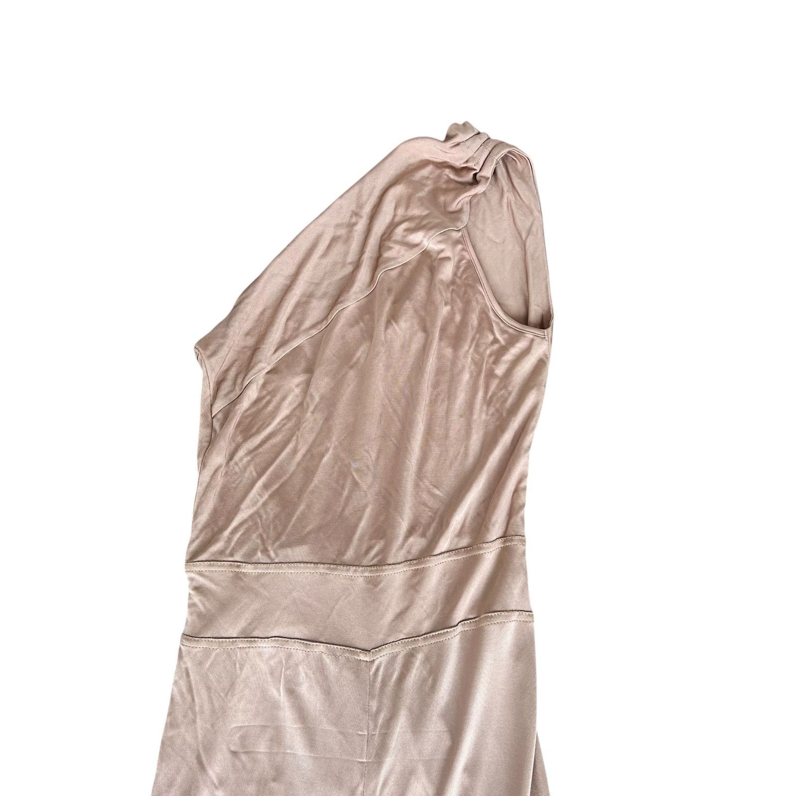 ALEXIS Alexis Tan One Shoulder Jumpsuit Sz M Size 30" / US 8 / IT 44 - 2 Thumbnail