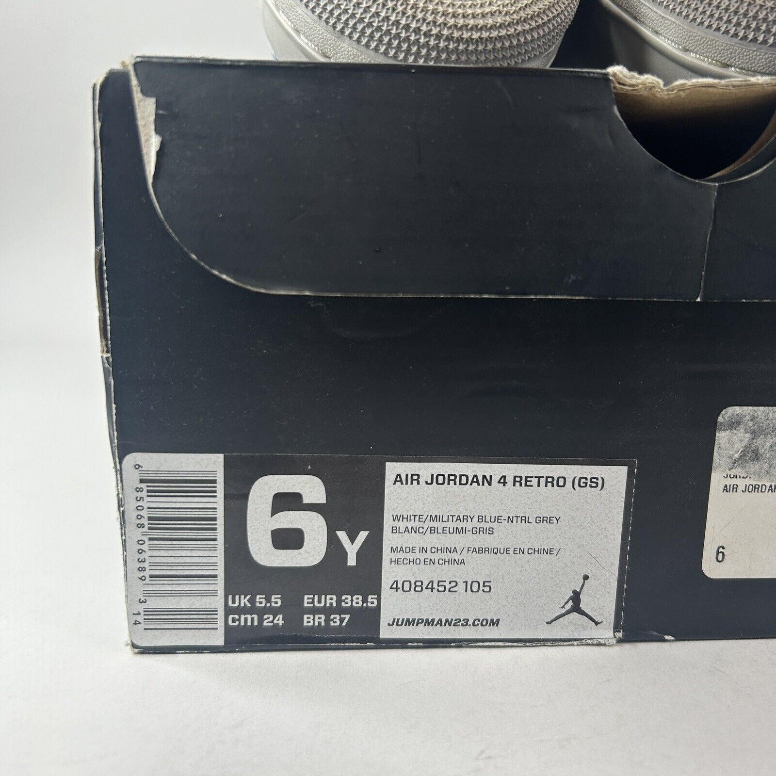 Nike Nike Air Jordan 4 Retro GS “Military Blue” 2024 Size US 7.5 / IT 37.5 - 8 Thumbnail