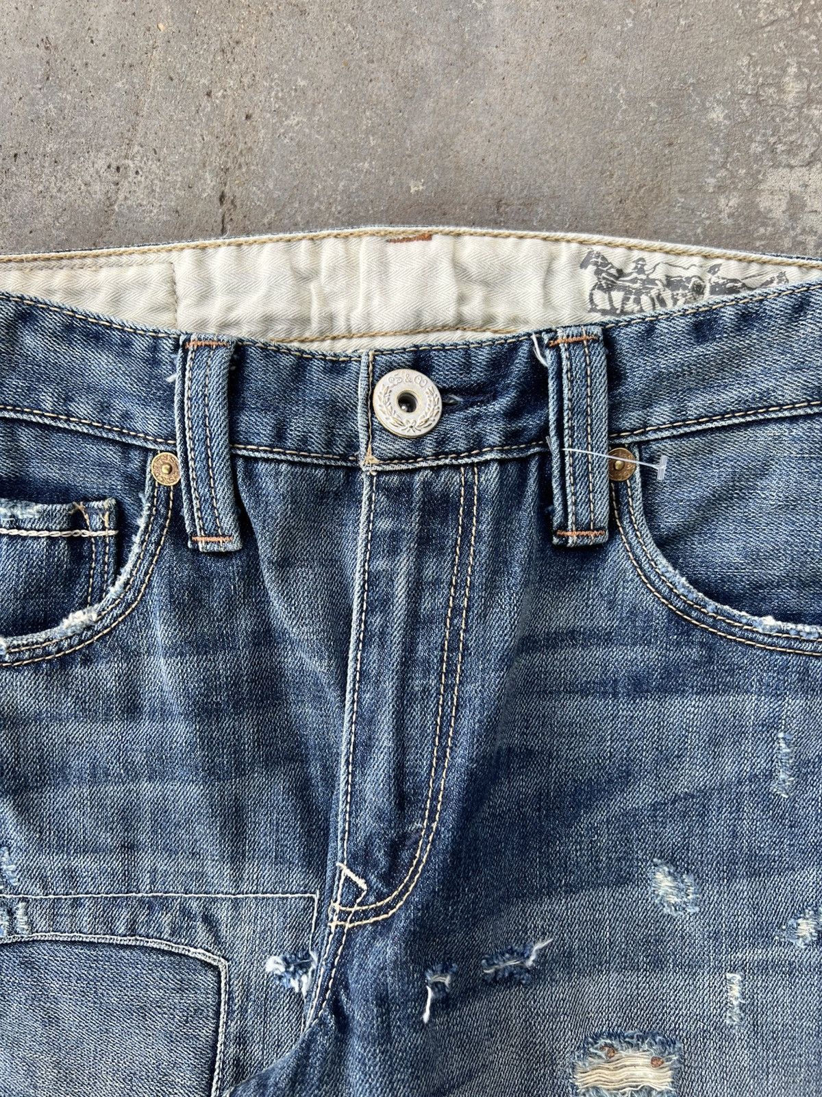 Levi's Beautiful Repaired Vintage Levi's 505 Denim Pants Size US 29 - 4 Thumbnail