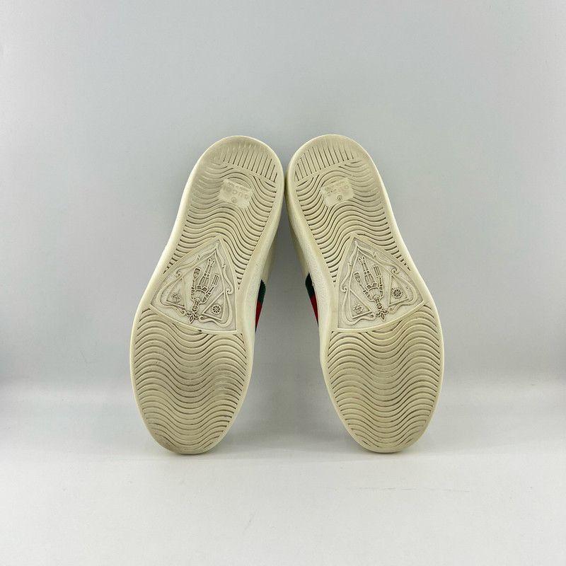 Gucci Gucci Ace White Low-Top Sneakers for Men - Size US 8.5 / EU 41-42 - 4 Thumbnail