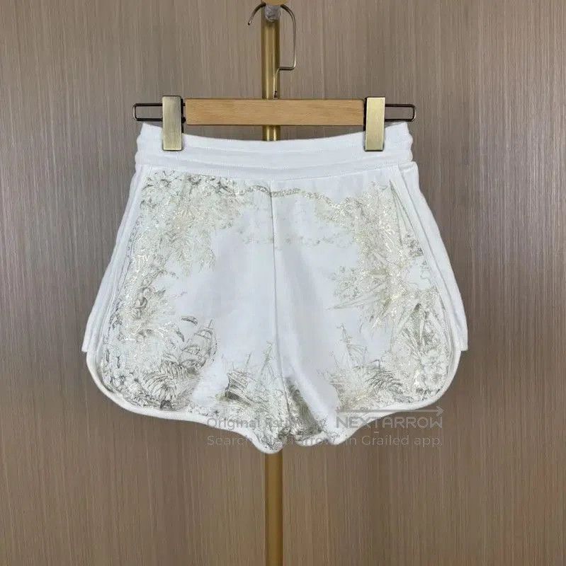 Dior Dior White Cotton XS Women's Shorts . Size 22" - 2 Thumbnail