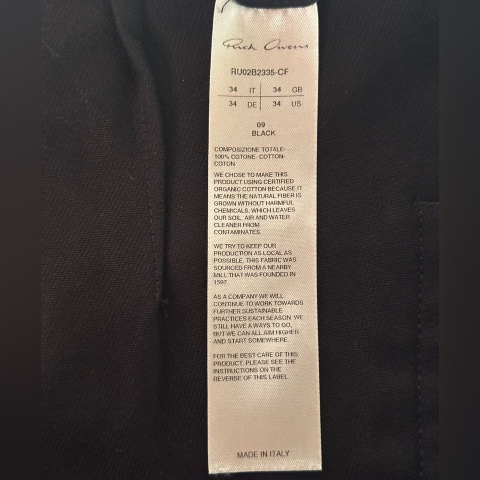 Rick Owens Bolan Strobe FW22 Flare Bootcut Pants size 34 Black Cotton Size US 34 / EU 50 - 11 Thumbnail
