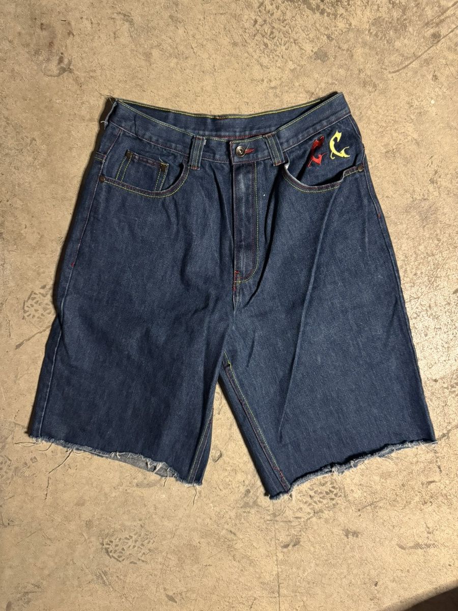 Coogi Vintage Rainbow Embroidered Cooji Jorts Size US 34 / EU 50 - 3 Thumbnail