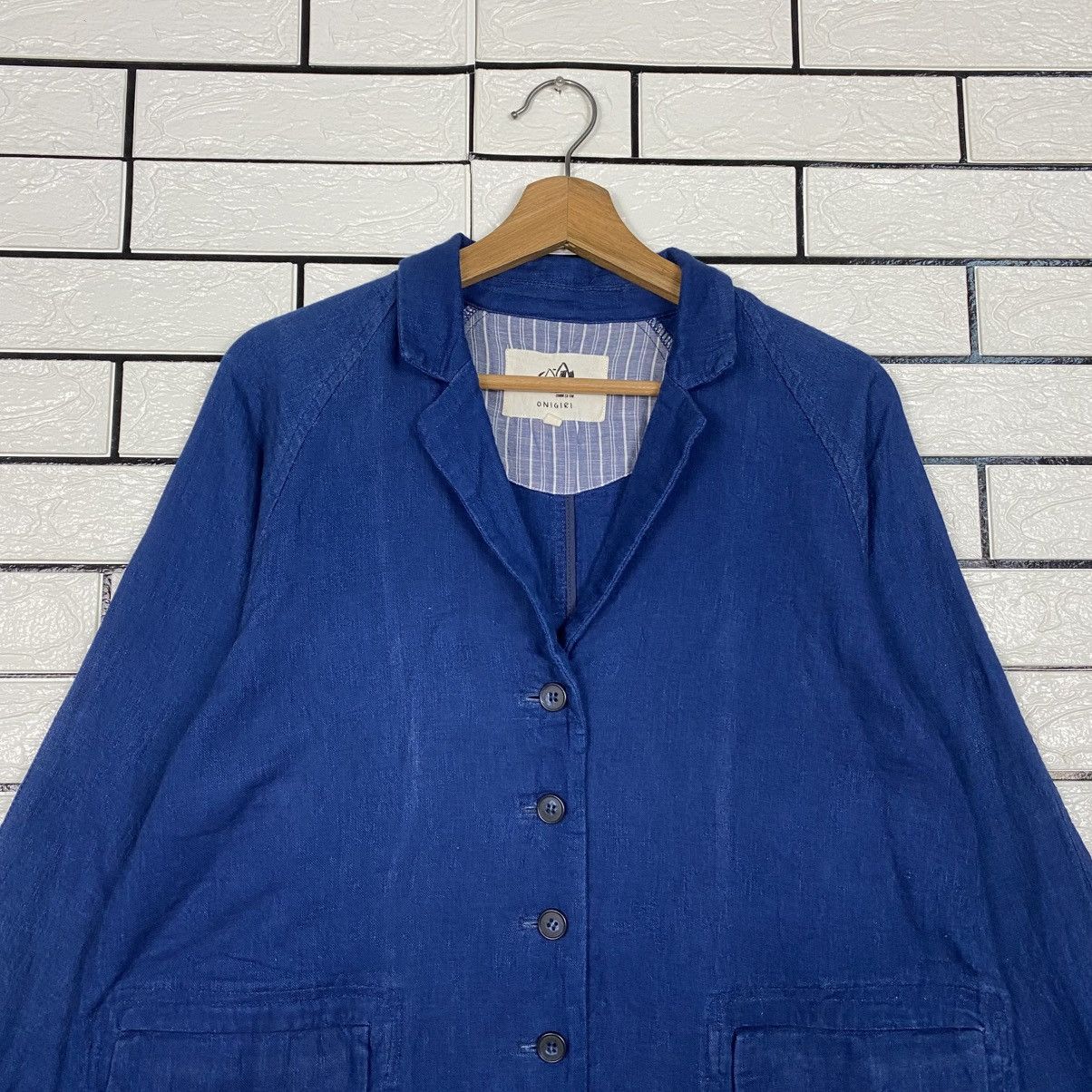 Kapital 📌Vintage Indigo Jacket Sissoko Design Blue Blue Onigiri Size US L / EU 52-54 / 3 - 4 Thumbnail