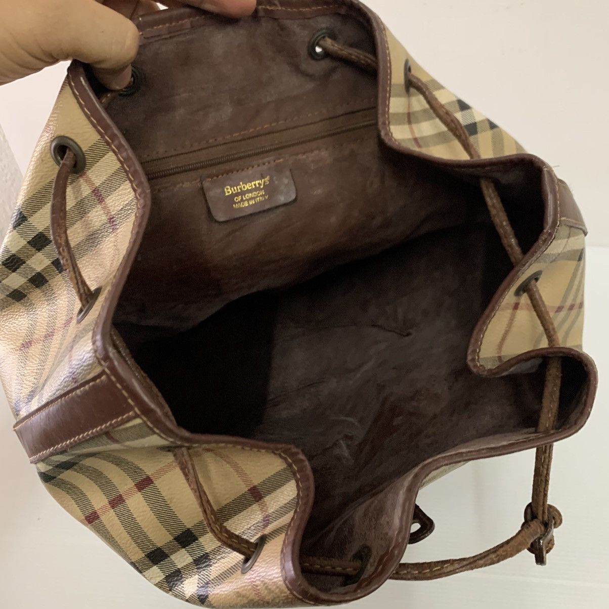 Burberry Burberrys Novacheck Large Backpack Size ONE SIZE - 12 Thumbnail