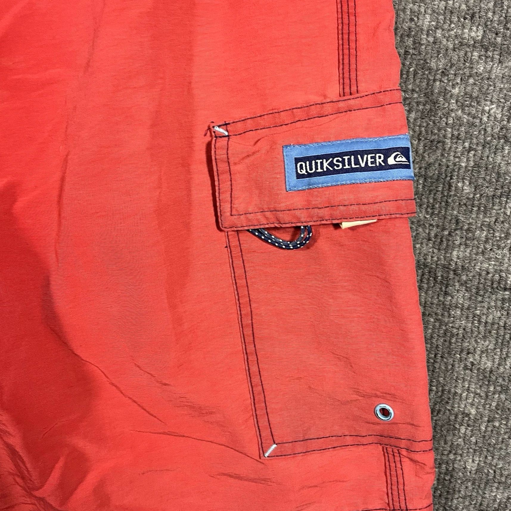 Quiksilver VINTAGE Quiksilver Board Shorts Red 33 Mens Trunks Beach Surf Grunge 90s Size US 33 - 7 Thumbnail