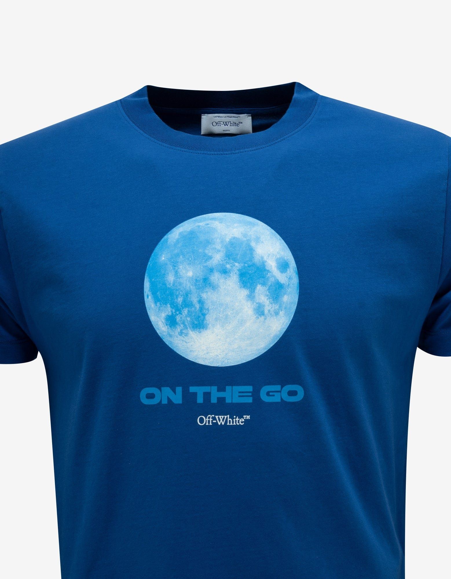 Off-White Blue On The Go Moon Slim T-Shirt Size US XL / EU 56 / 4 - 2 Thumbnail