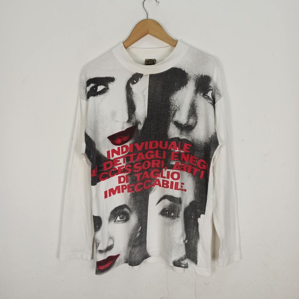 Vintage Vintage Unique Classy Art printed Sleeve White Size US M / EU 48-50 / 2 - 1 Thumbnail
