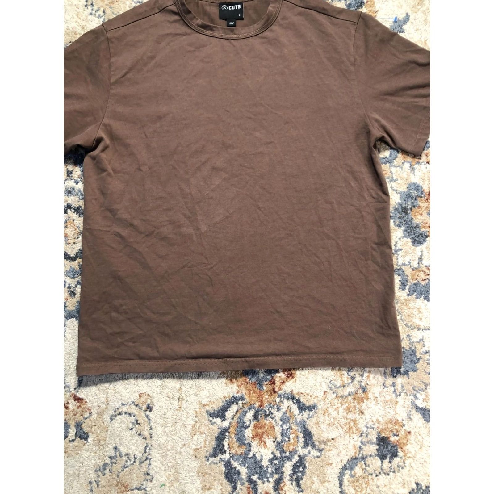 Cuts Cuts Shirt Mens Small Brown Short Sleeve Solid Tee Crewneck Basic Casual Size US S / EU 44-46 / 1 - 5 Thumbnail