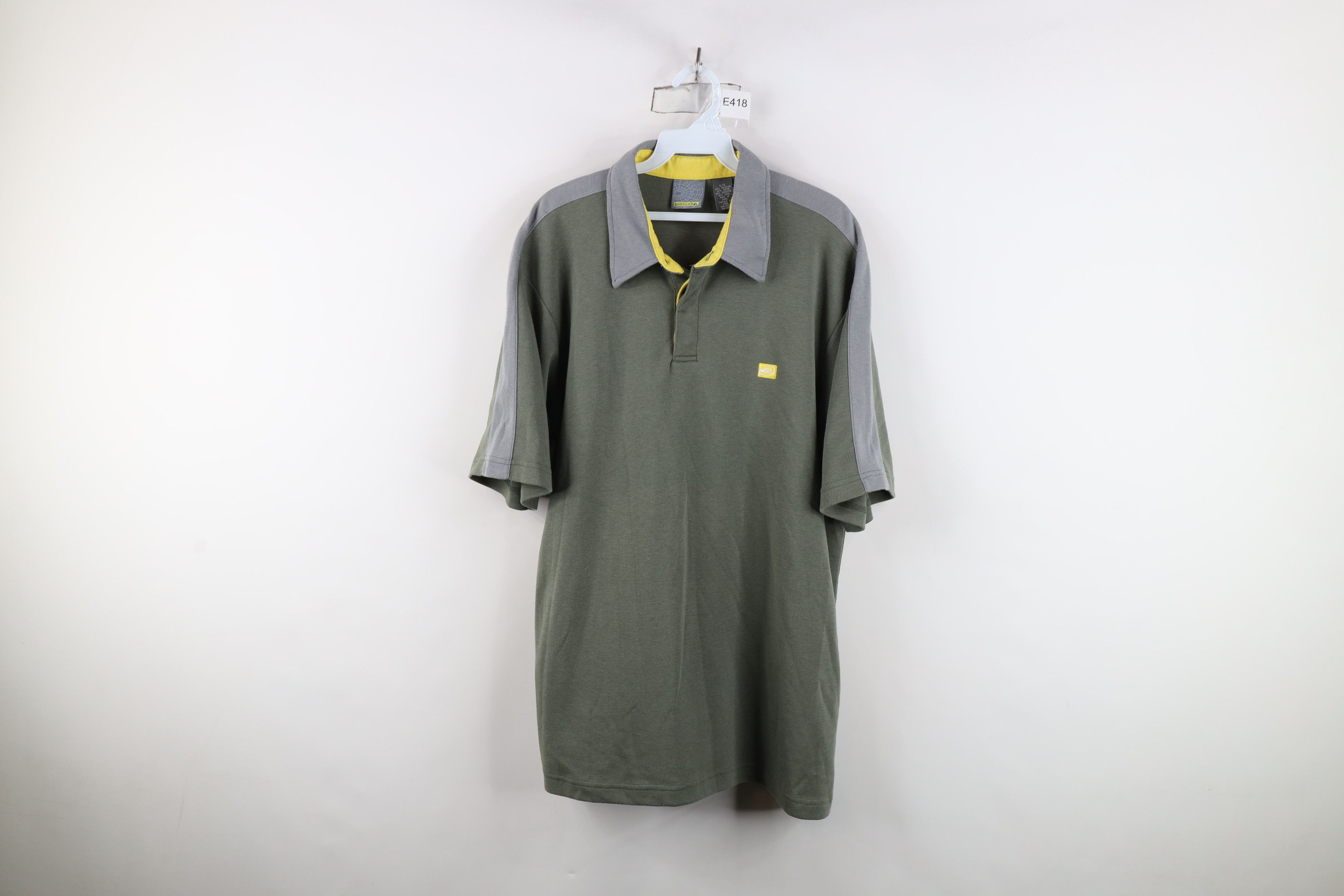 Quiksilver Vintage 90s Y2K Quiksilver Surfing Knit Collared Polo Shirt Size US L / EU 52-54 / 3 - 1 Thumbnail