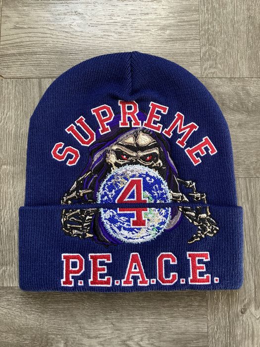 Supreme Peace Embroidered Beanie-