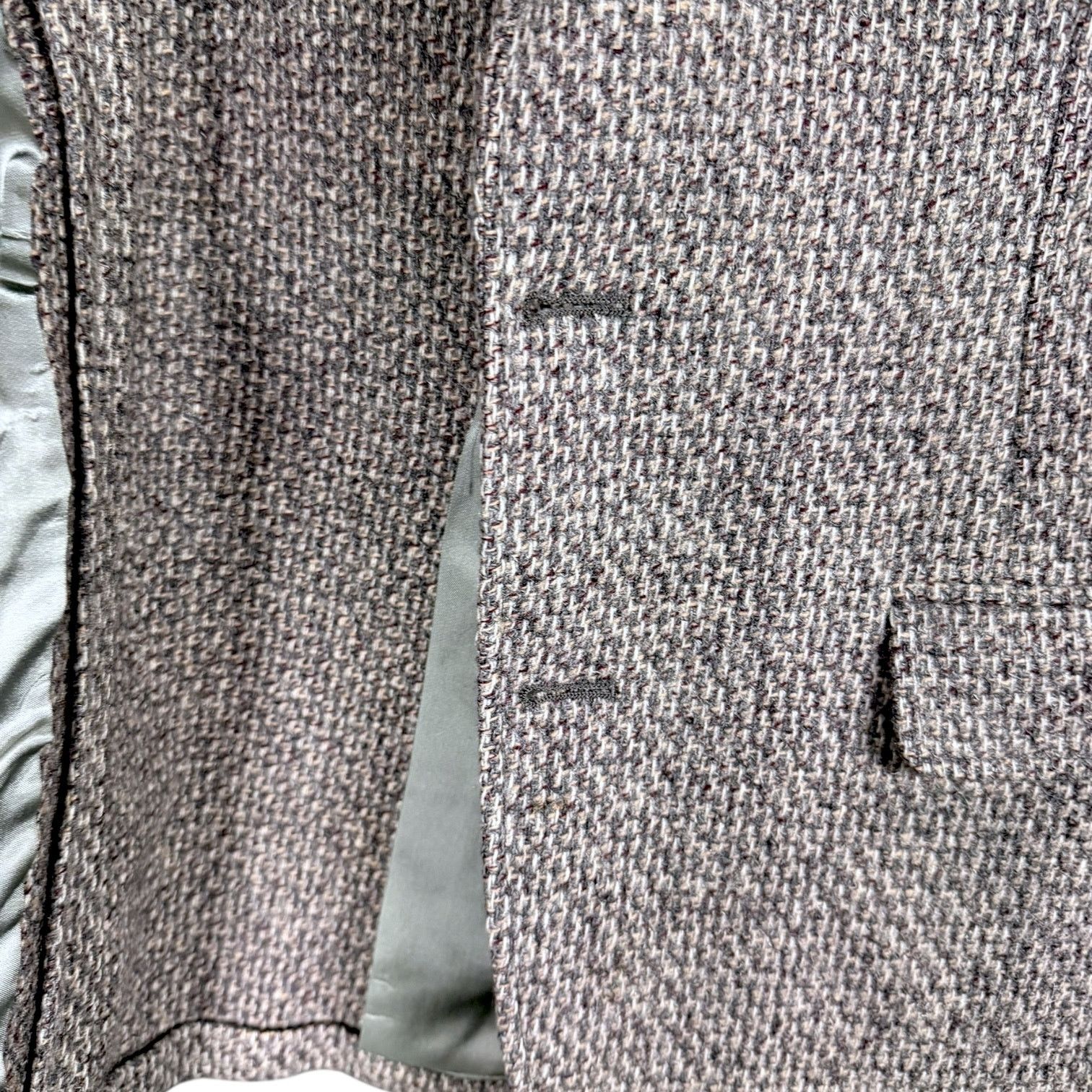 Cerruti 1881 Vintage Nino Cerruti Rue Royale Gray Tweed Blazer USA 42R Size 42R - 13 Thumbnail