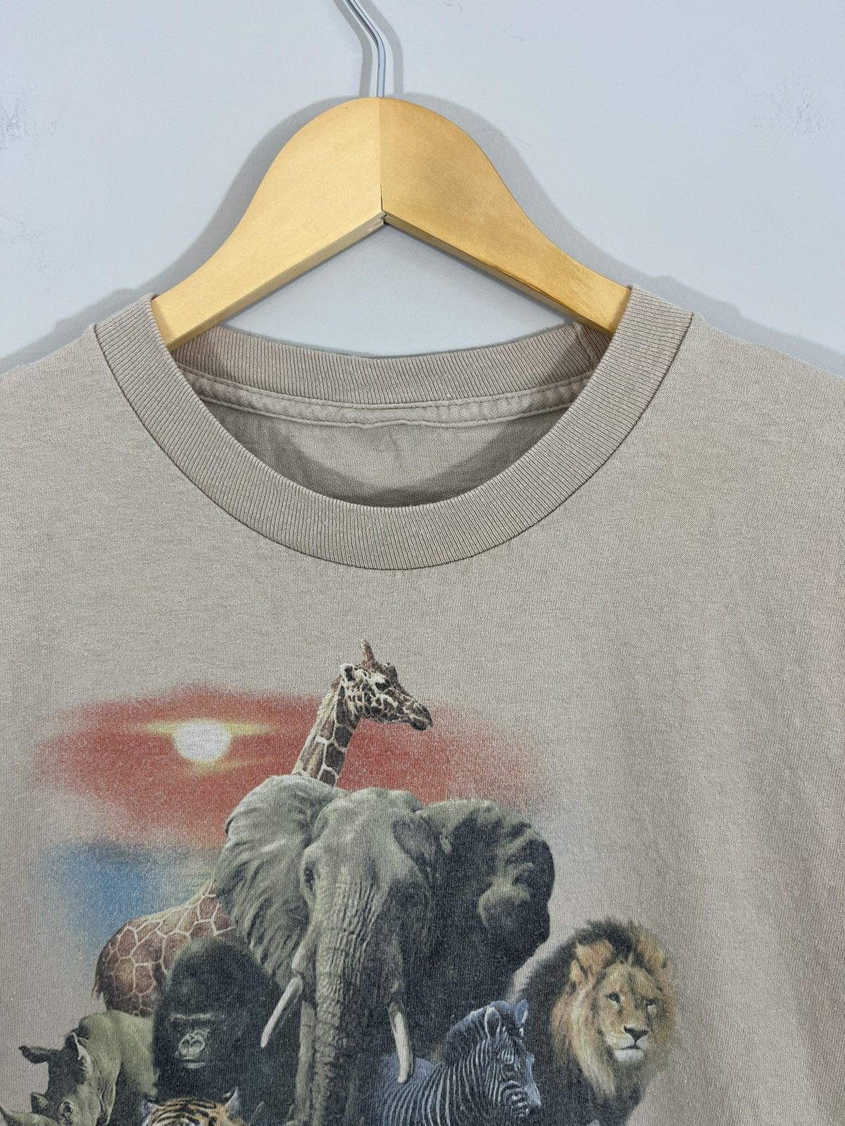Vintage Animal Kingdom Faded Distressed Tee Size US S / EU 44-46 / 1 - 4 Thumbnail