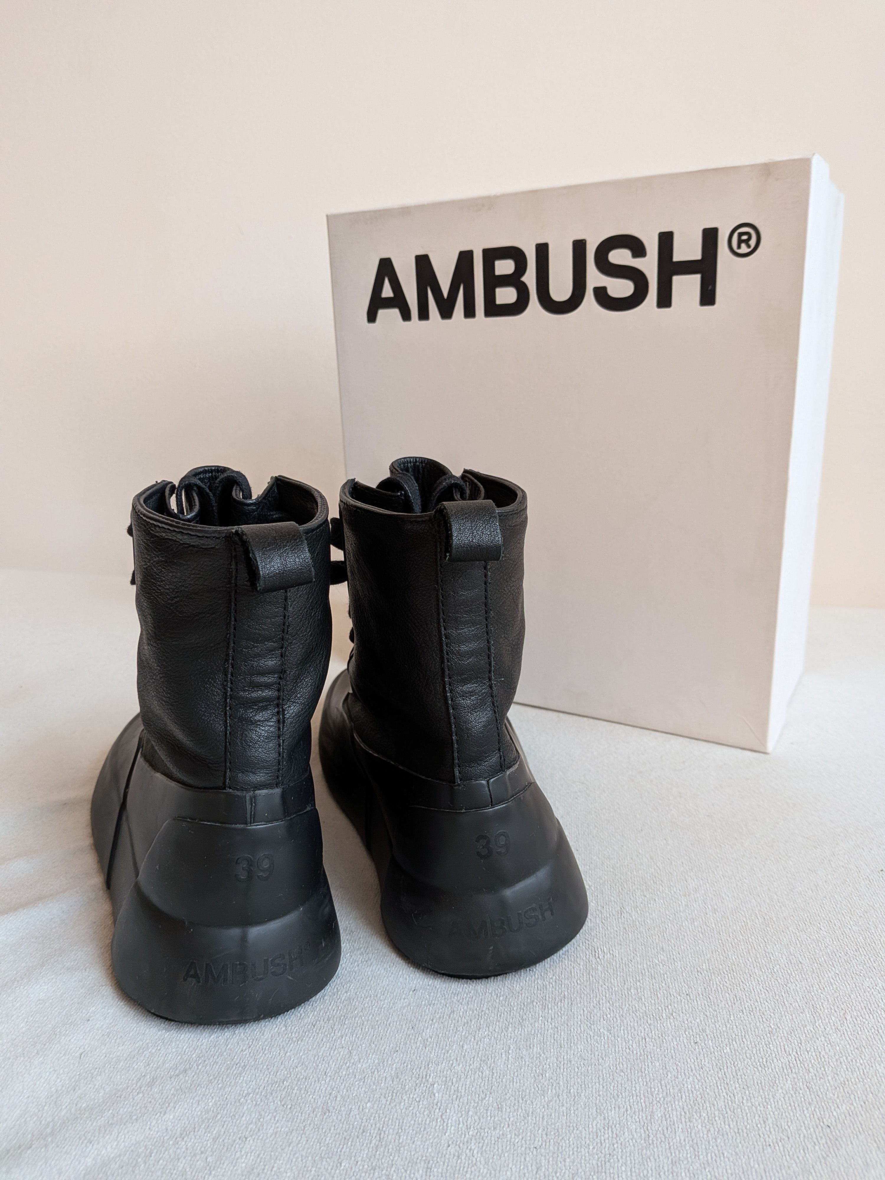 Ambush Design Black lace up boots Size US 6 / EU 39 - 3 Thumbnail