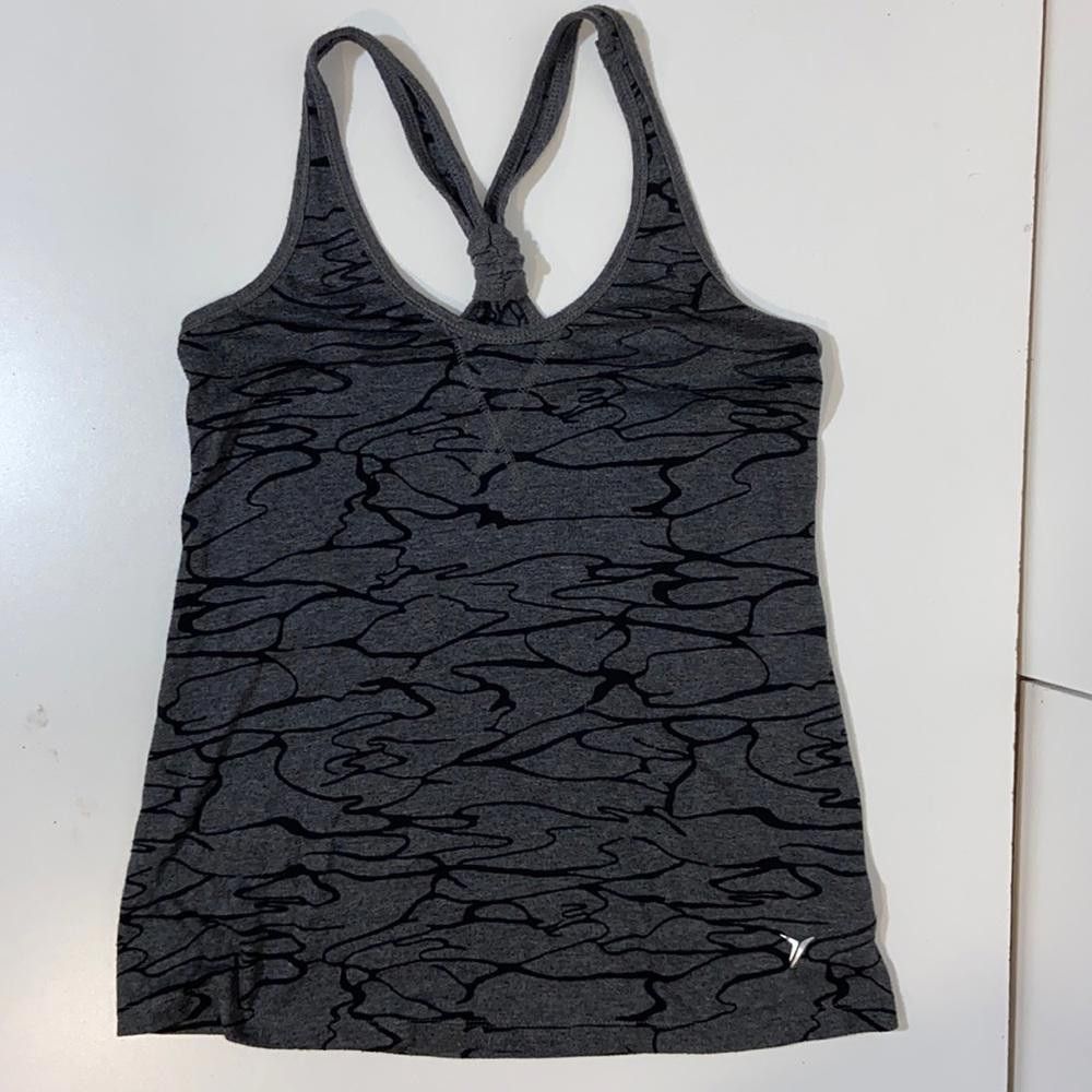 Old Navy Gray/Black Workout Tank Size XS Size ONE SIZE - 1 Thumbnail