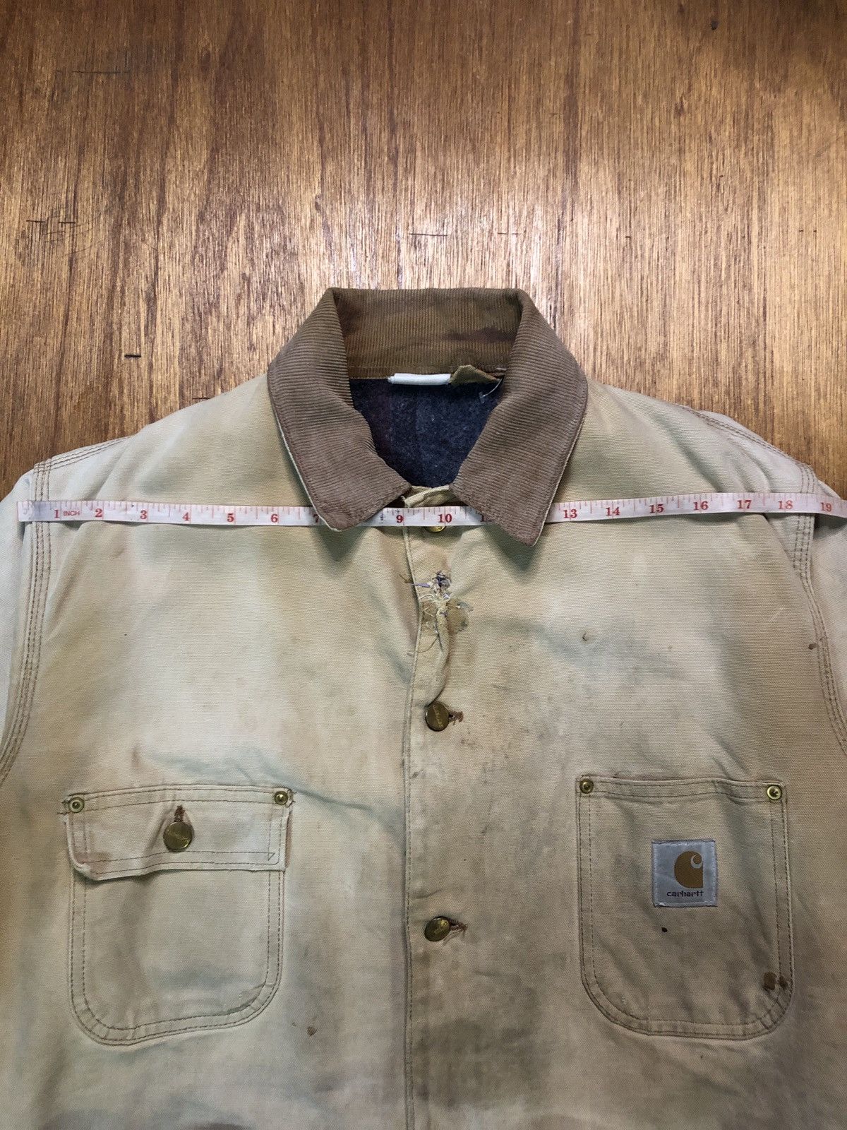 Carhartt Vintage Distressed Carhartt Detroit Jacket Size US L / EU 52-54 / 3 - 17 Thumbnail