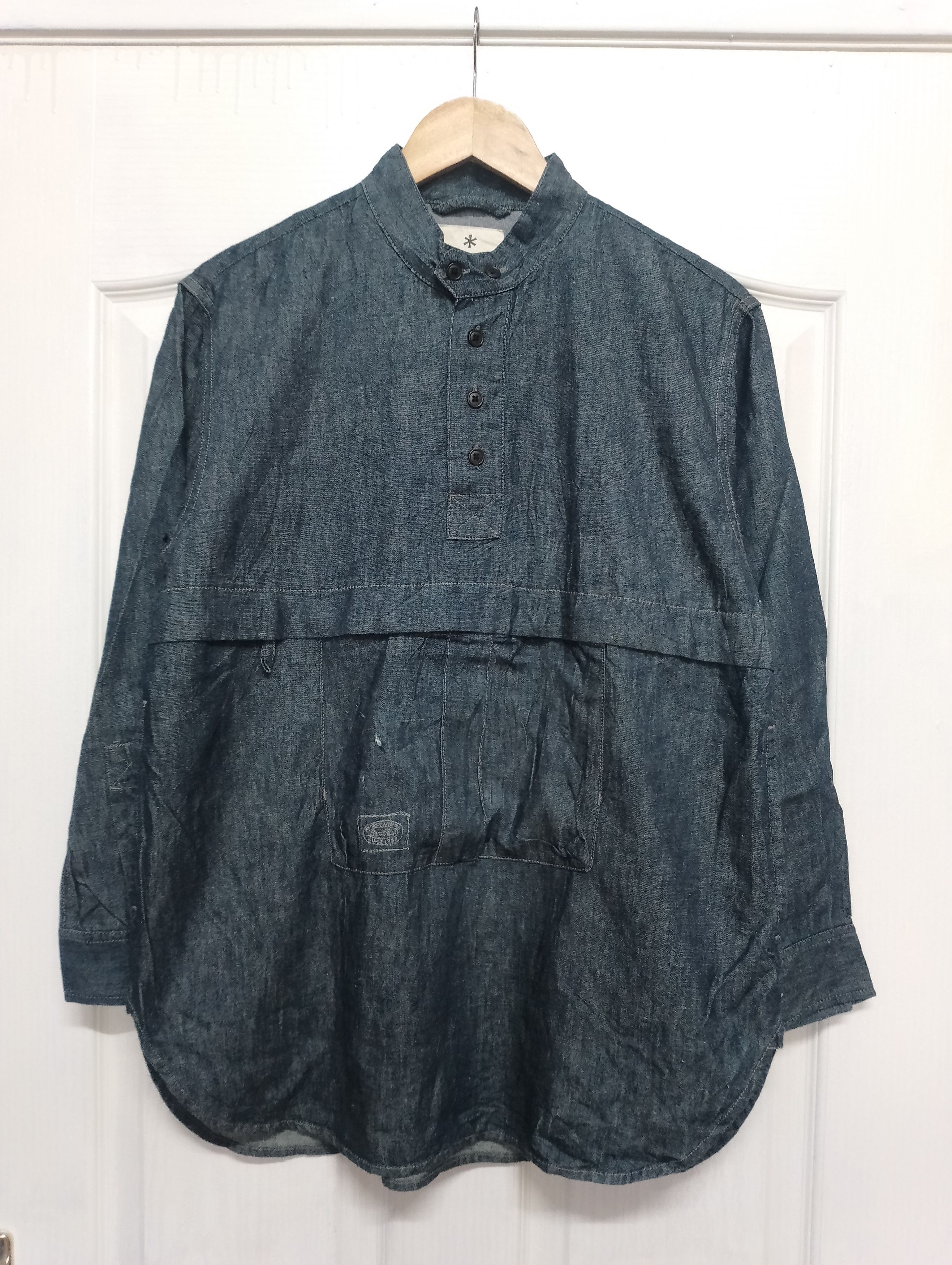 Snow Peak Vintage Snow Peak Pullover Anorak Jacket Denim Size US L / EU 52-54 / 3 - 1 Thumbnail
