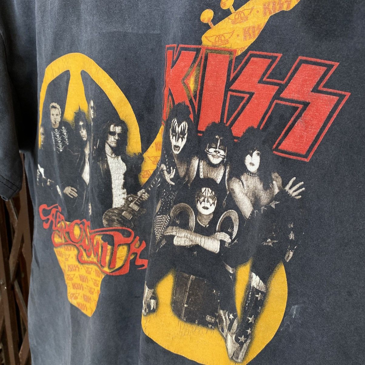 Band Tees Vintage 2003 Aerosmith and KISS joint tour T-shirt Size US L / EU 52-54 / 3 - 4 Thumbnail