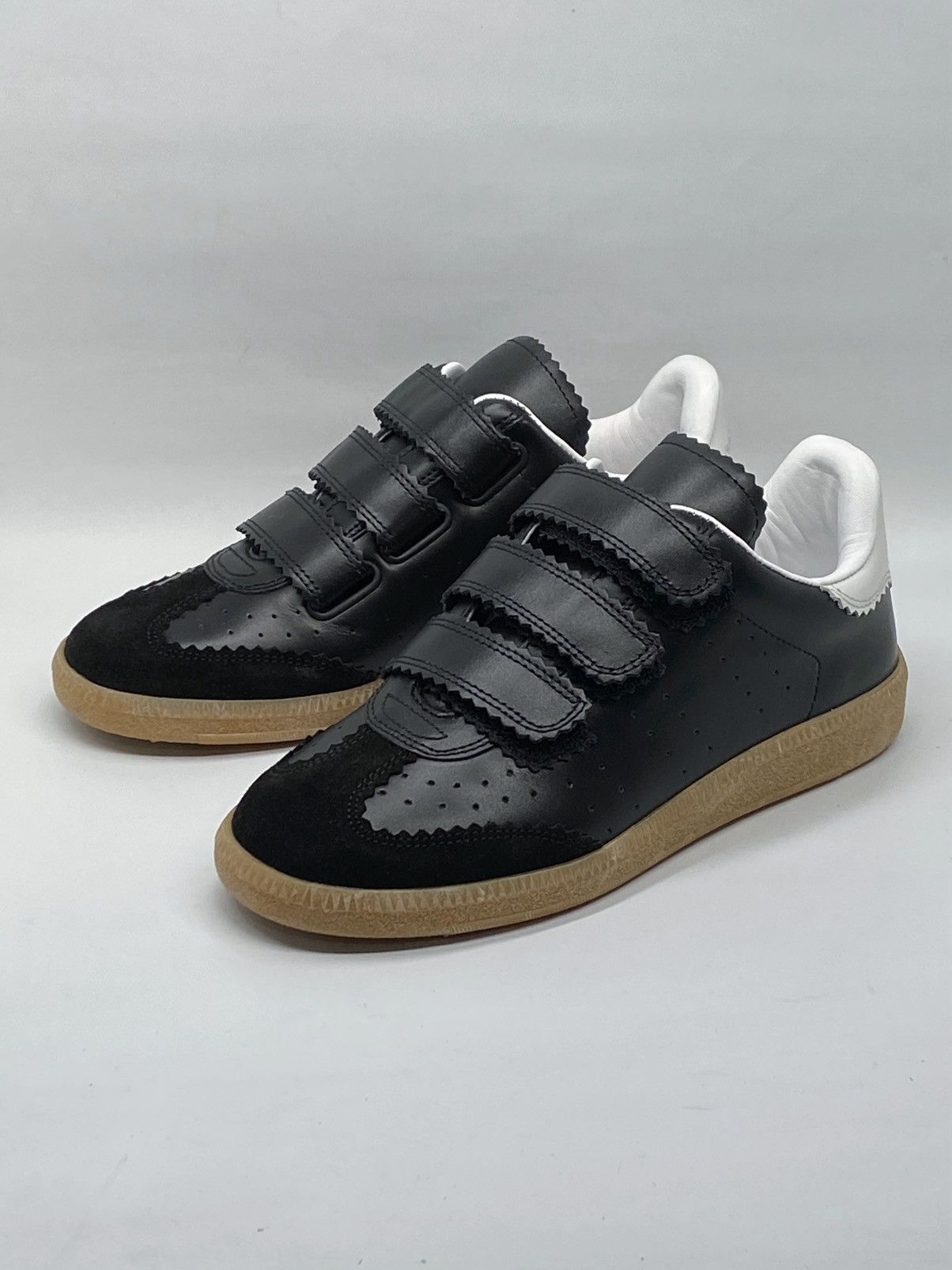 Isabel Marant Isabel Marant Beth Leather Grip-Strap Sneakers size 35 Size US 5 / IT 35 - 4 Thumbnail