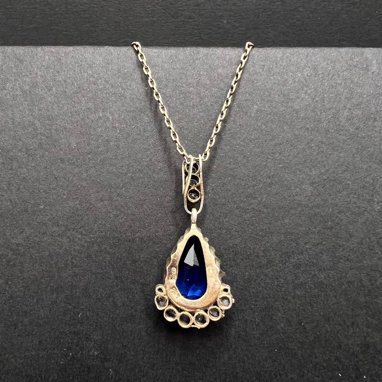 Vintage Vintage 875 Silver Necklace – Gilded Pendant Jewelry Chain Size ONE SIZE - 2 Thumbnail