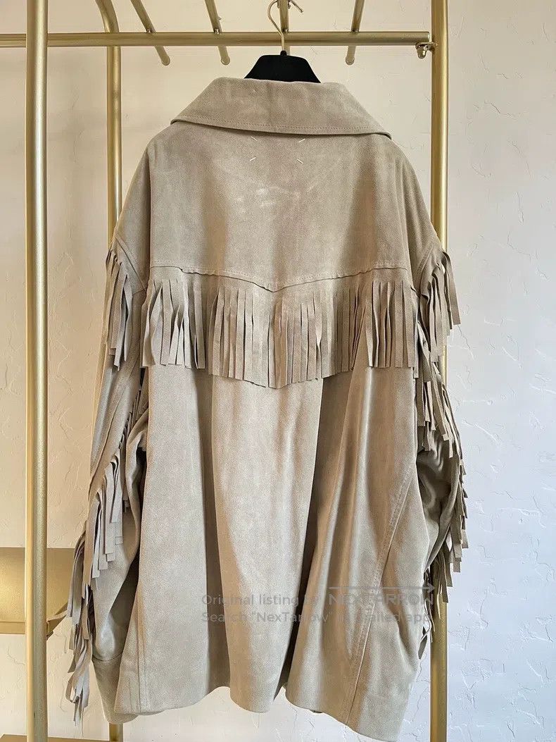 Maison Margiela Maison Margiela Light beige suede tassel jacket Size S / US 4 / IT 40 - 2 Thumbnail