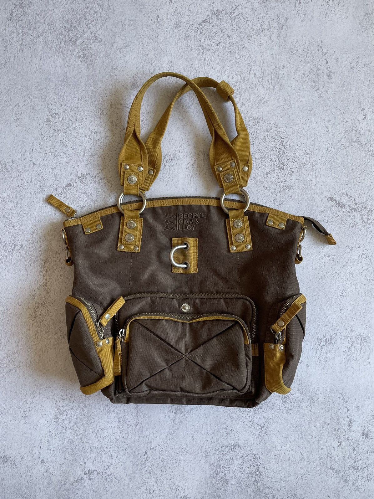Pre-owned Avant Garde George Gina & Lucy Newport Moxie Ggl Big Shoulder Bag In Multicolor