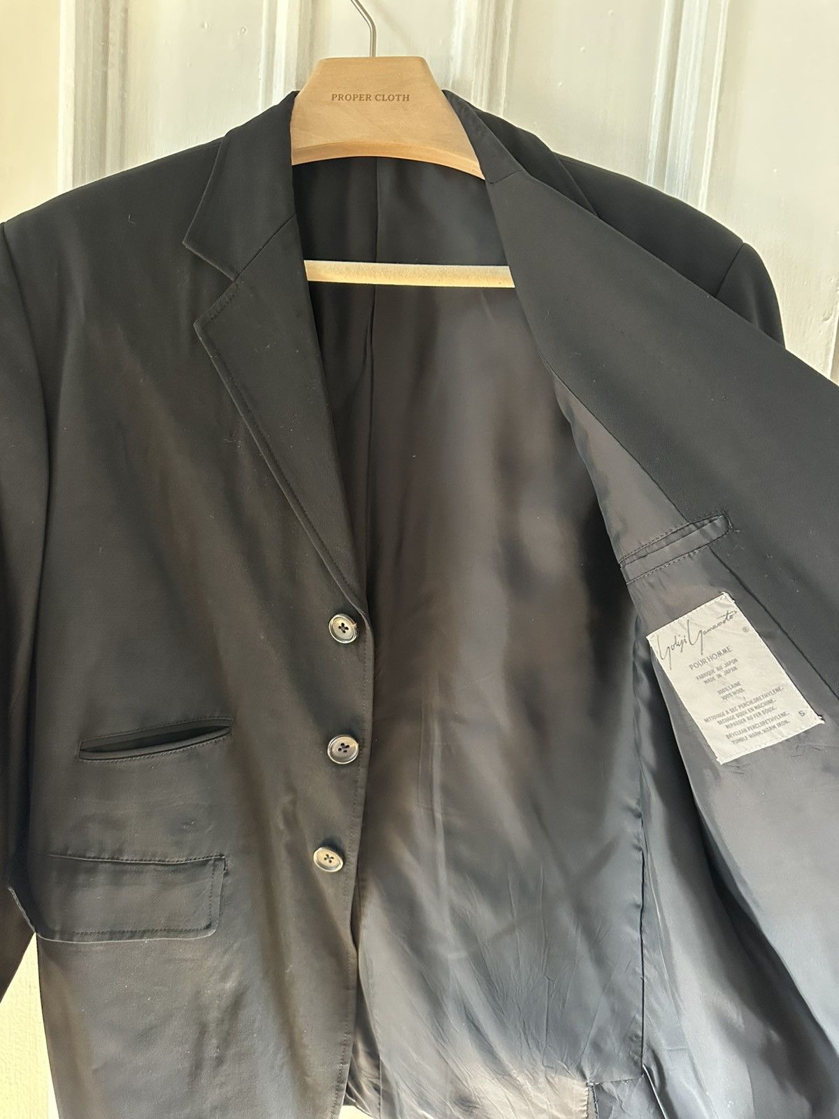 Yohji Yamamoto Yohji Yamamoto Wool Oversized Blazer Size 40S - 3 Thumbnail