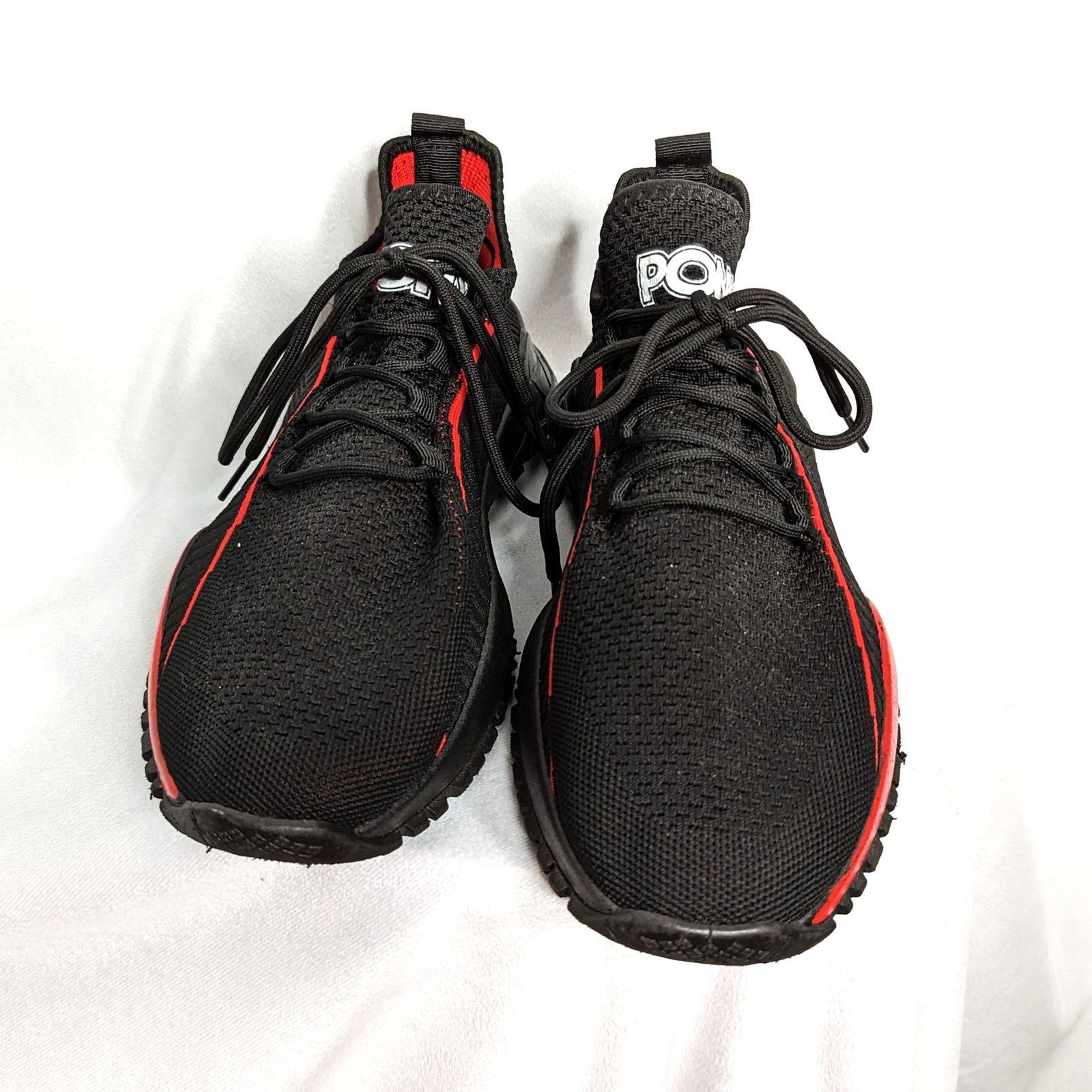 PONY PONY PP1 Rocky Knit Men's Athletic Shoes Black Red 11 Size US 11 / EU 44 - 2 Thumbnail