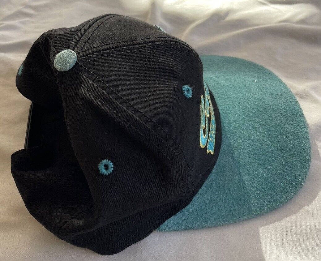 Fruition × Vintage Vintage Caesar’s Casino Las Vegas Hat Black Turquoise 90’s Size ONE SIZE - 4 Thumbnail