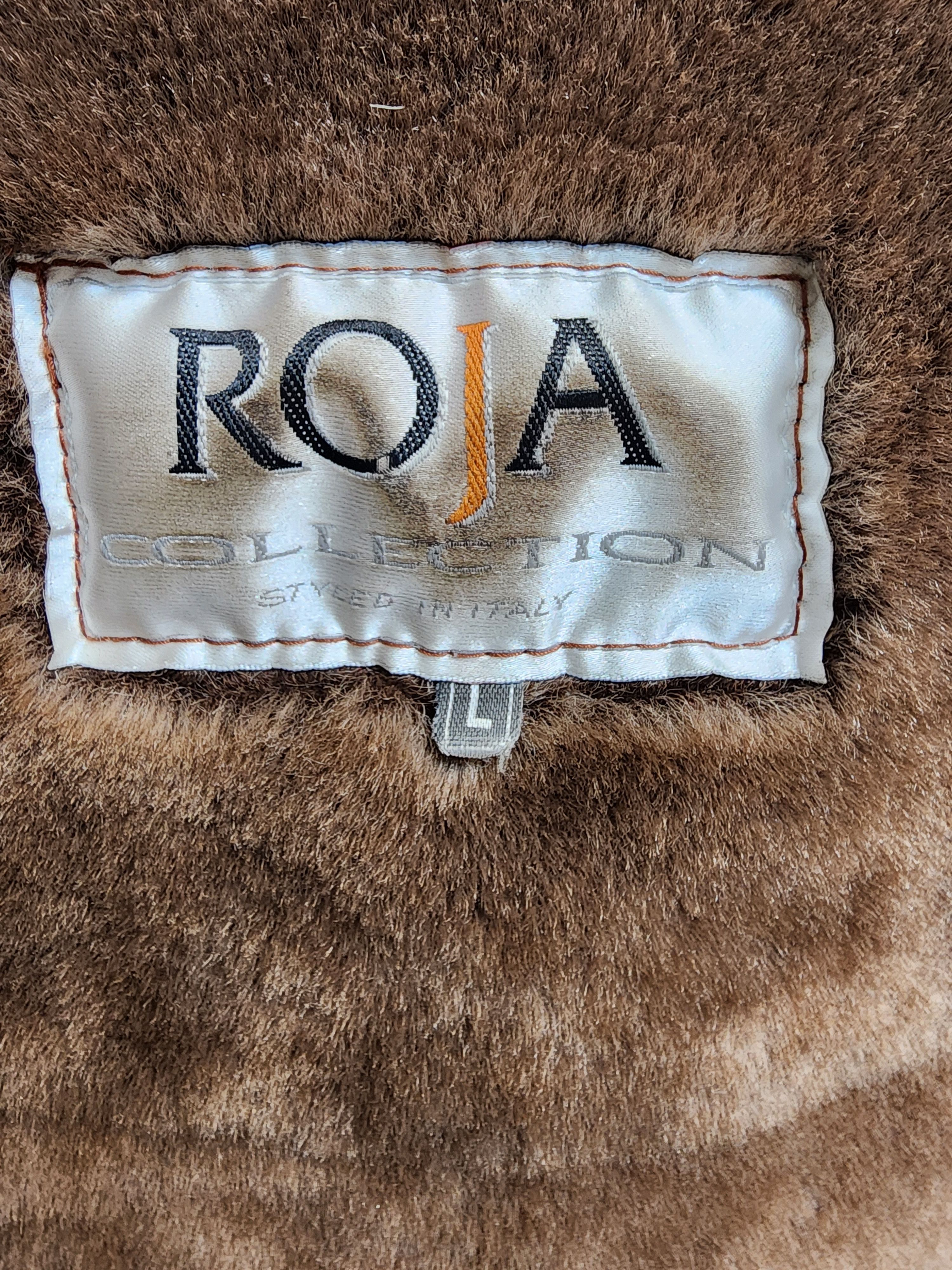 Genuine Leather Women's Brown Sheepskin Coat: Genuine Fur Hood Size L / US 10 / IT 46 - 10 Thumbnail