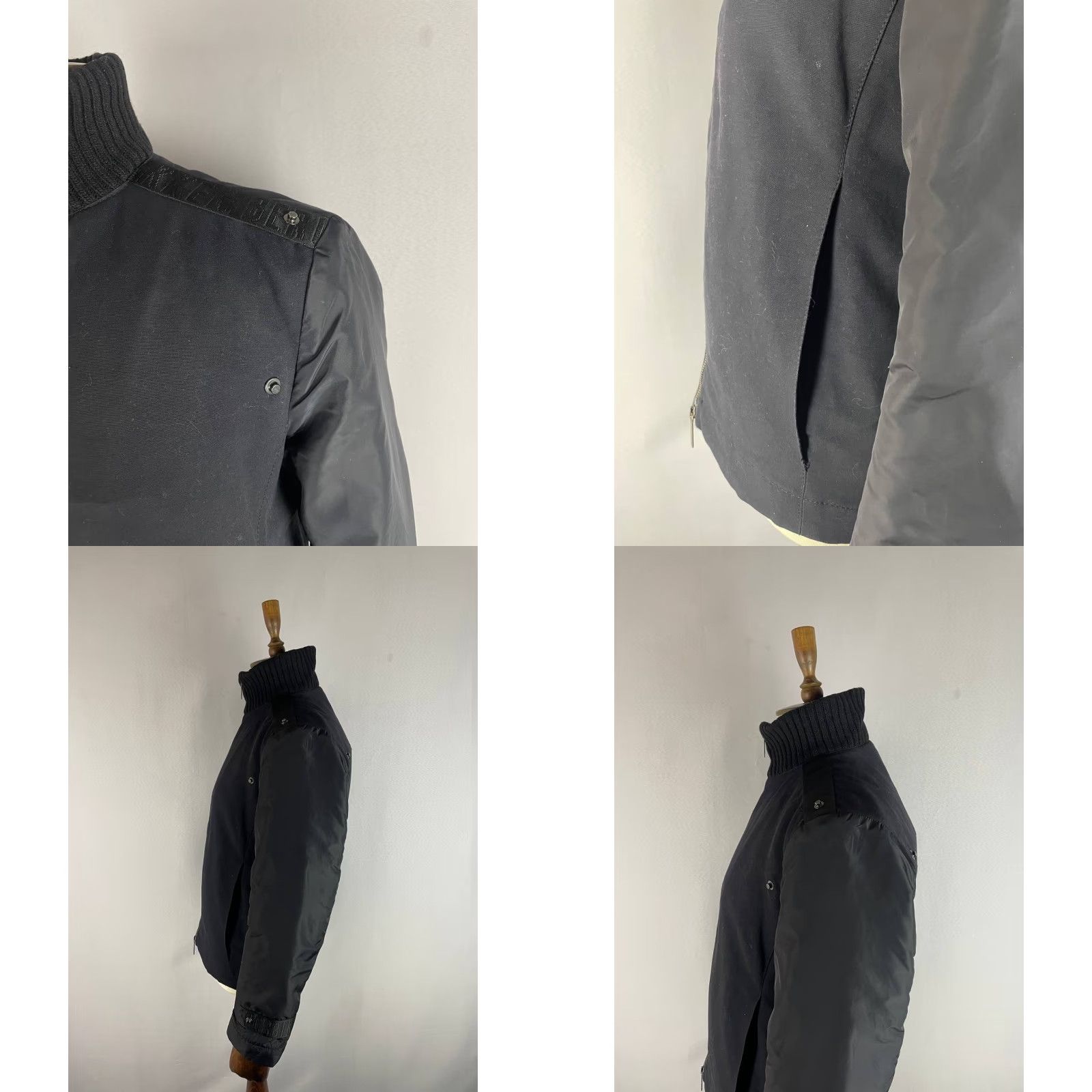 Vintage Bikkembergs Mens Bomber Jacket Black Cotton Full Zip M Regular Size Jacket Size US M / EU 48-50 / 2 - 8 Thumbnail