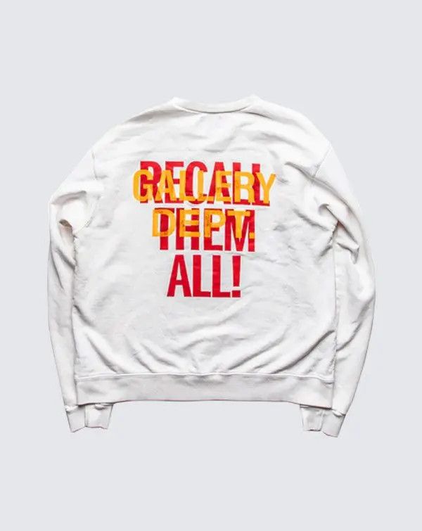 Gallery Dept. o1mle0326 G Ball Crewneck Sweatshirt in White Size US M / EU 48-50 / 2 - 2 Thumbnail