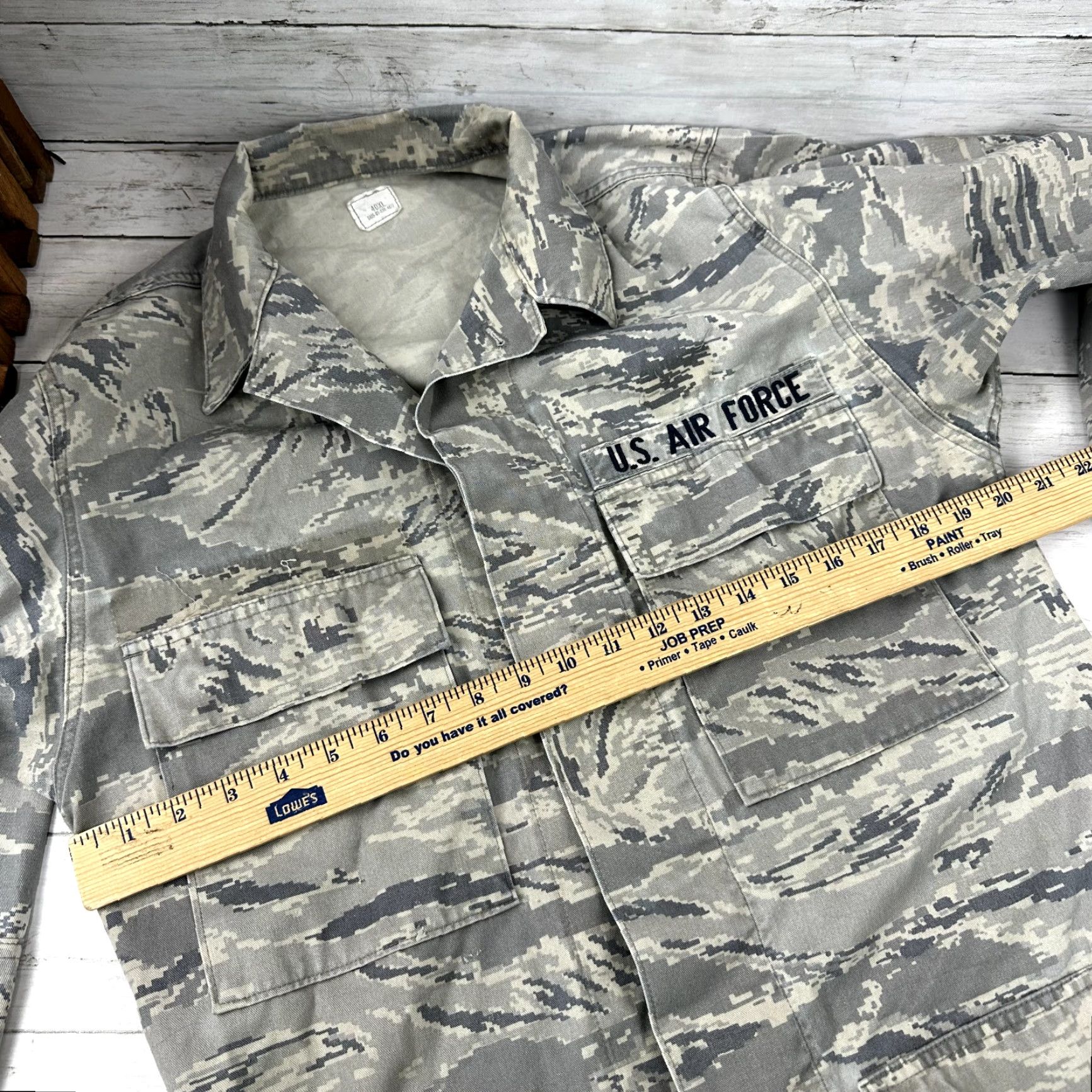Vintage Vintage U.S. Military Air Force Camo Utility Jacket Men’s 40XL Camouflage Cotton Blend All Seasons Size US XXL / EU 58 / 5 - 7 Thumbnail