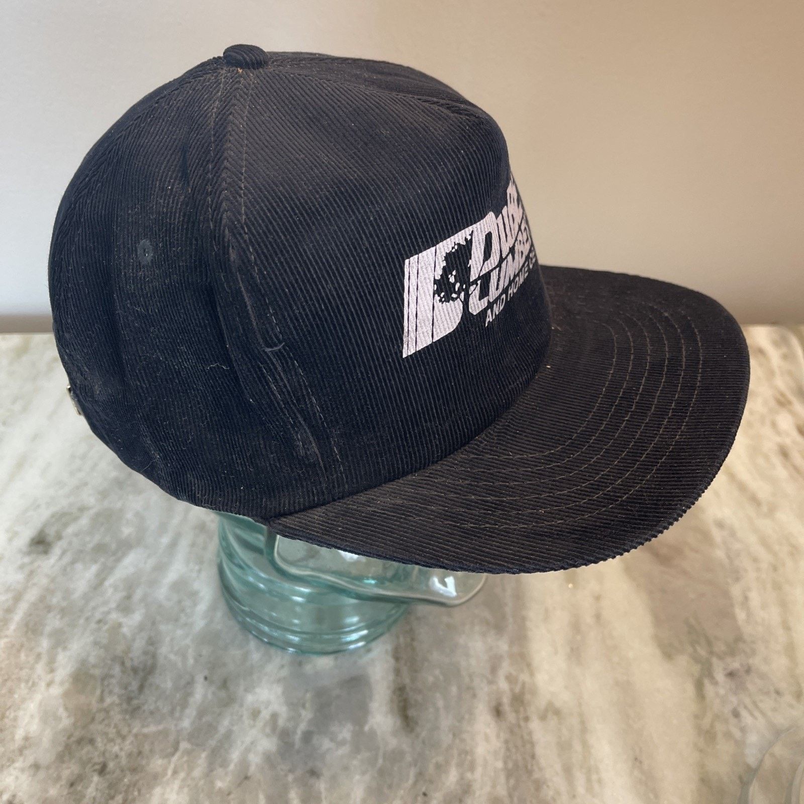 Vintage Vintage Black Dubell Lumber Corduroy Strapback Trucker Hat 4 Size ONE SIZE - 6 Thumbnail