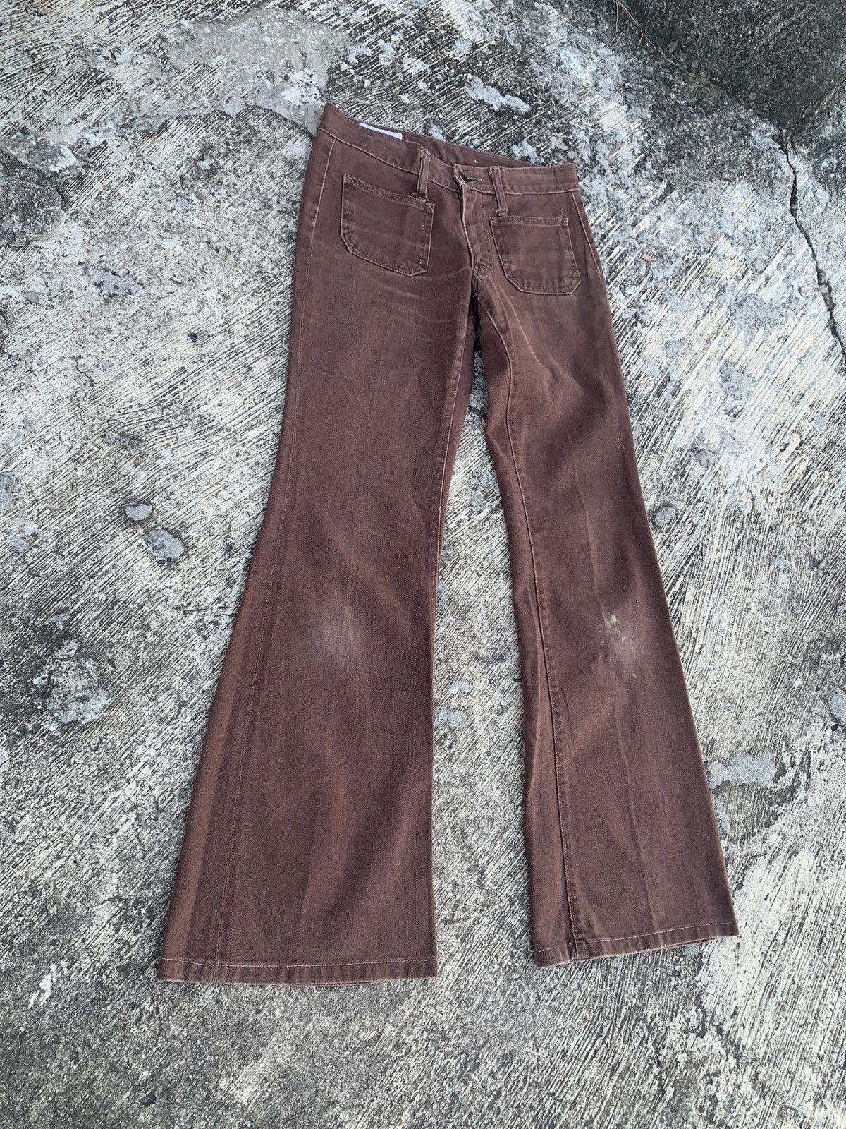 Blue Blue Japan Flare Bison western jeans brown bootcut pants Size 28" / US 6 / IT 42 - 2 Thumbnail