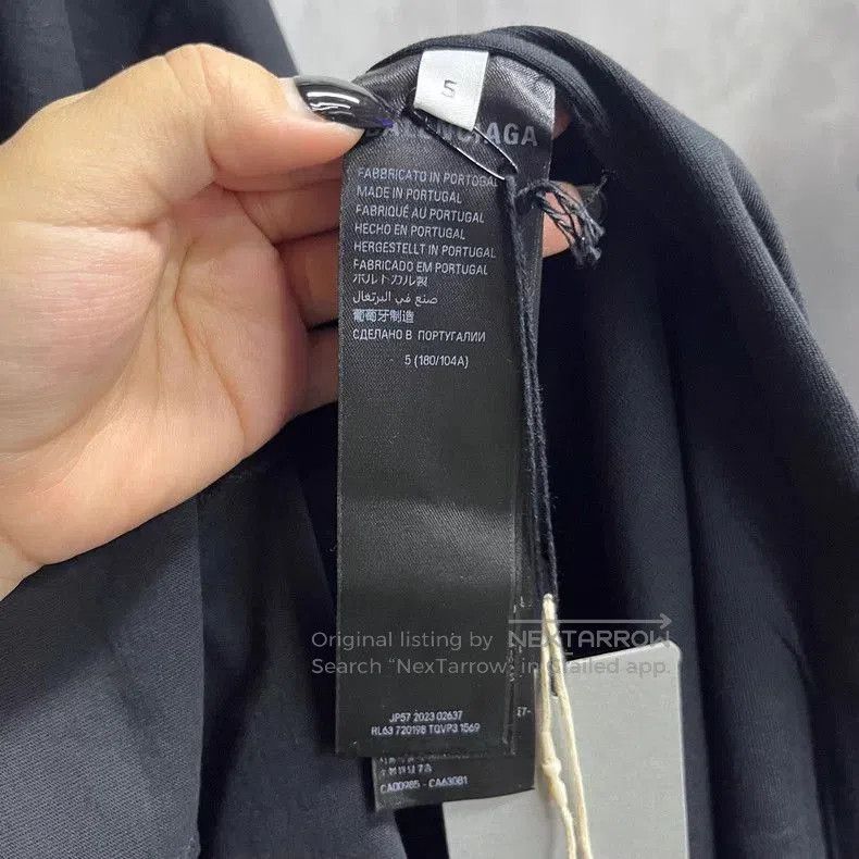 Balenciaga Balenciaga 24 Black Letter Print T-shirt. Size US XXL / EU 58 / 5 - 4 Thumbnail