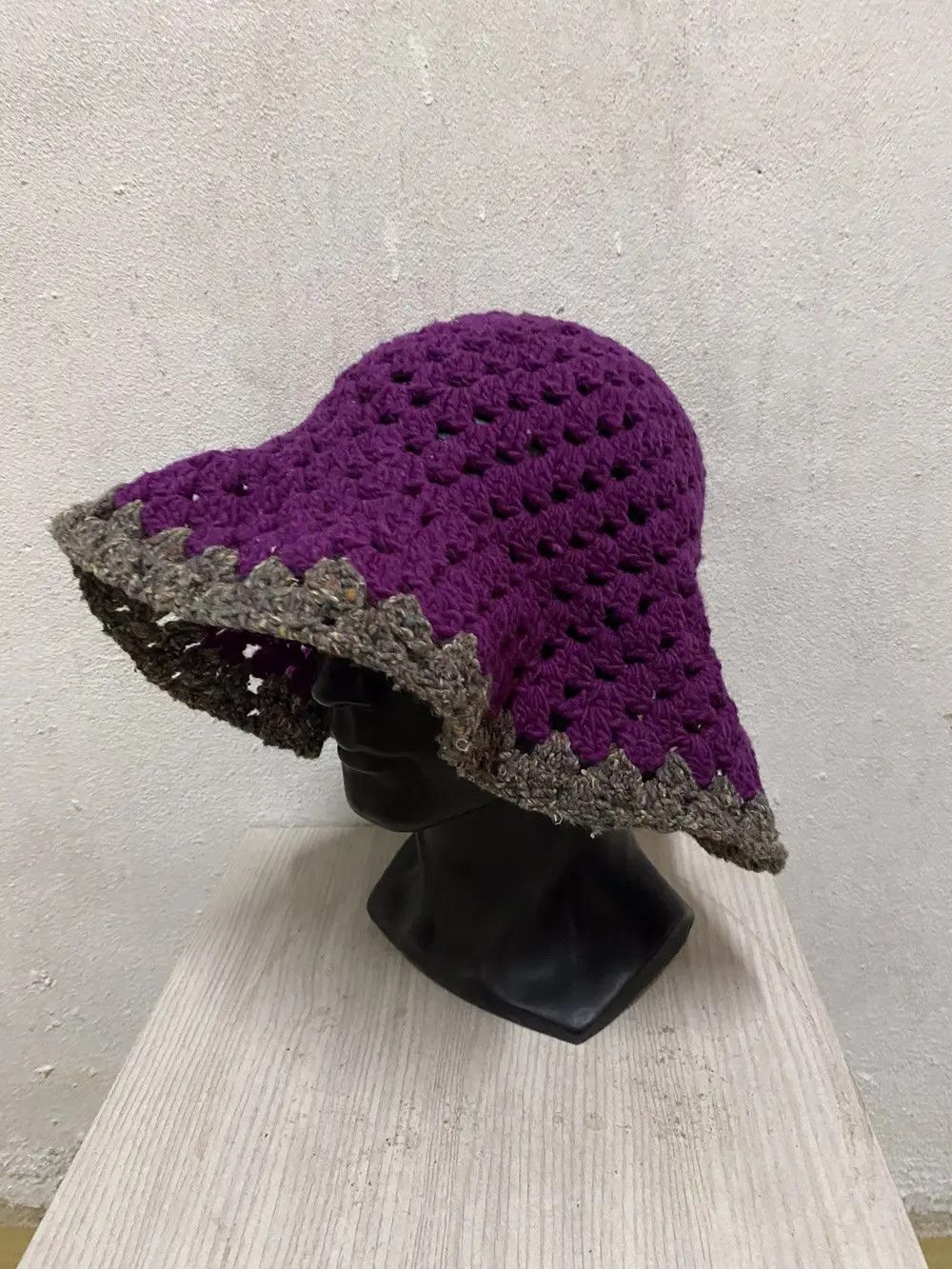 Japanese Brand Japanese Brand Rare Design Crochet Bucket Hat Size ONE SIZE - 2 Thumbnail