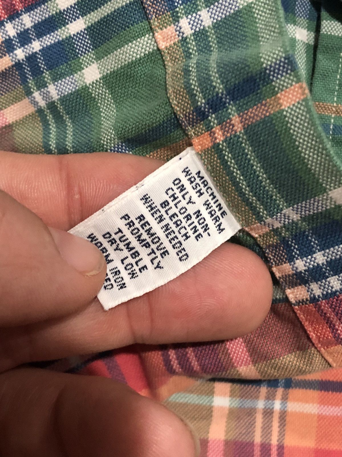 Polo Ralph Lauren × Vintage Vtg 90s Polo Ralph Lauren Plaid Button Down Size US L / EU 52-54 / 3 - 5 Thumbnail
